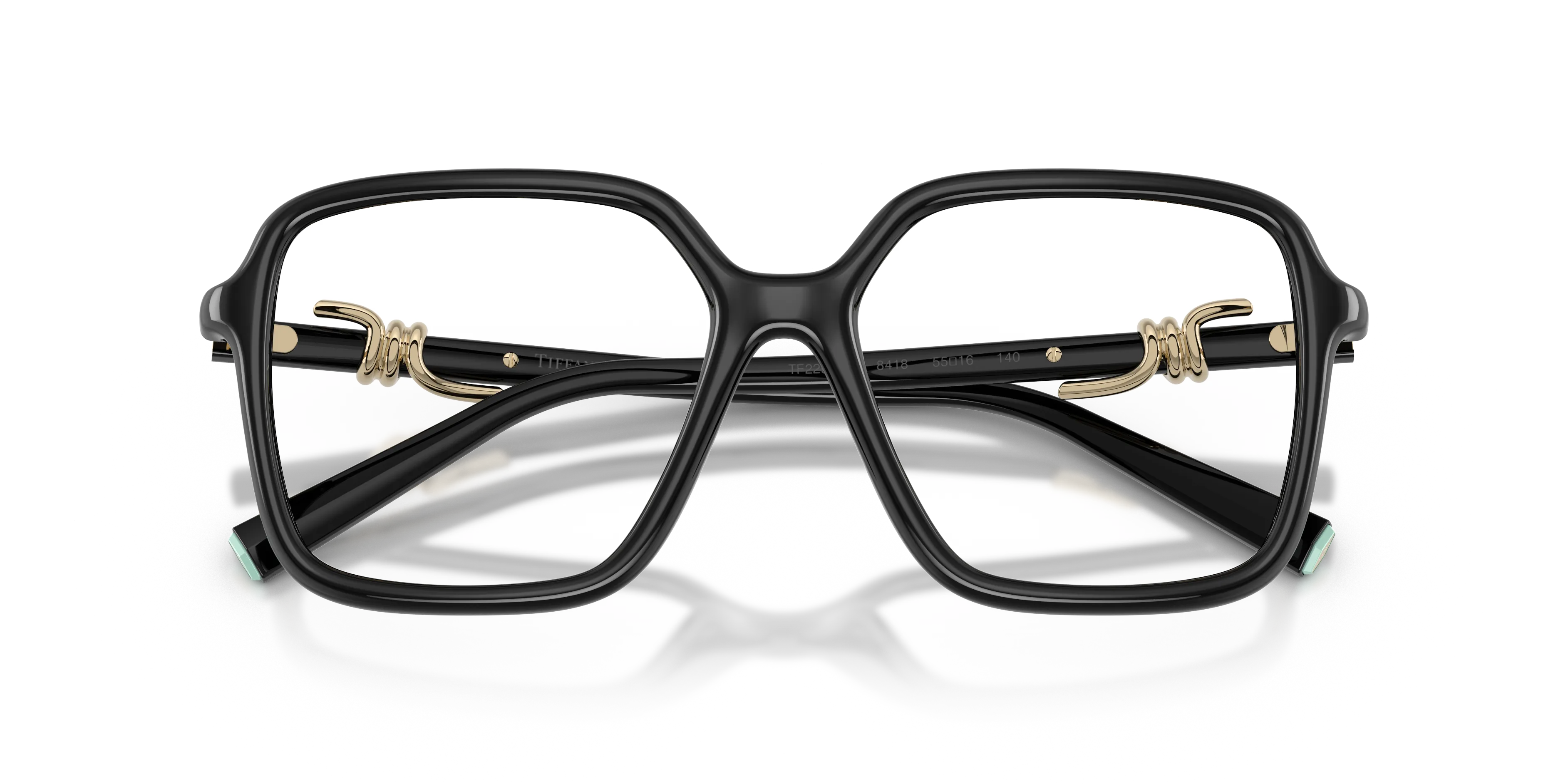 Tiffany TF2295U 8001 Montature da vista Iniettato Nero Trasparente Squadrata Normale - immagine 2