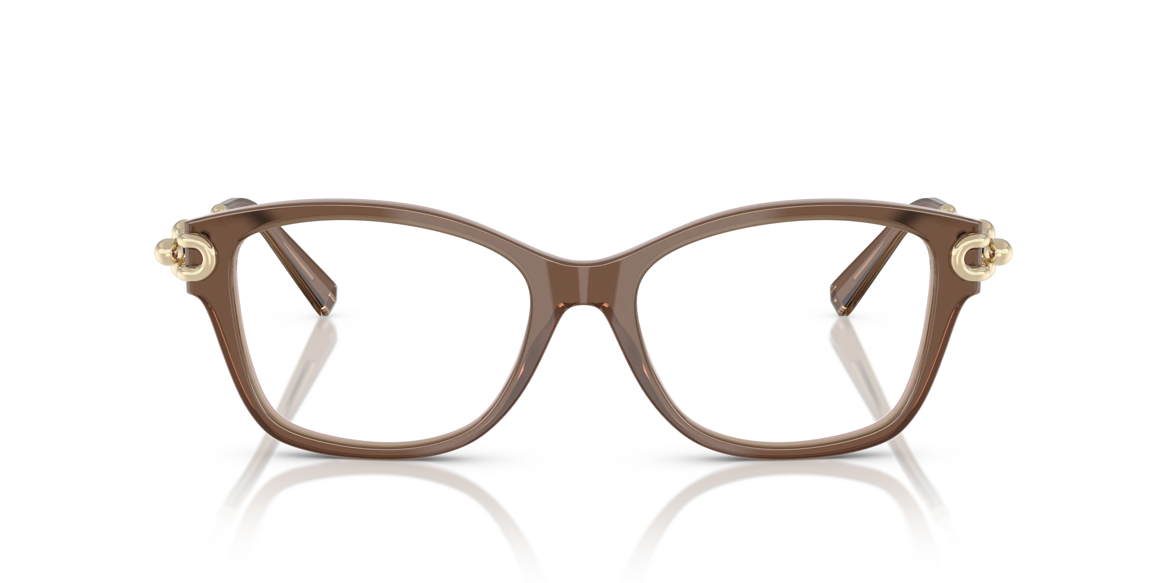 Tiffany TF2266 8255 Montature da vista Acetato Marrone Trasparente Farfalla Normale - immagine 3