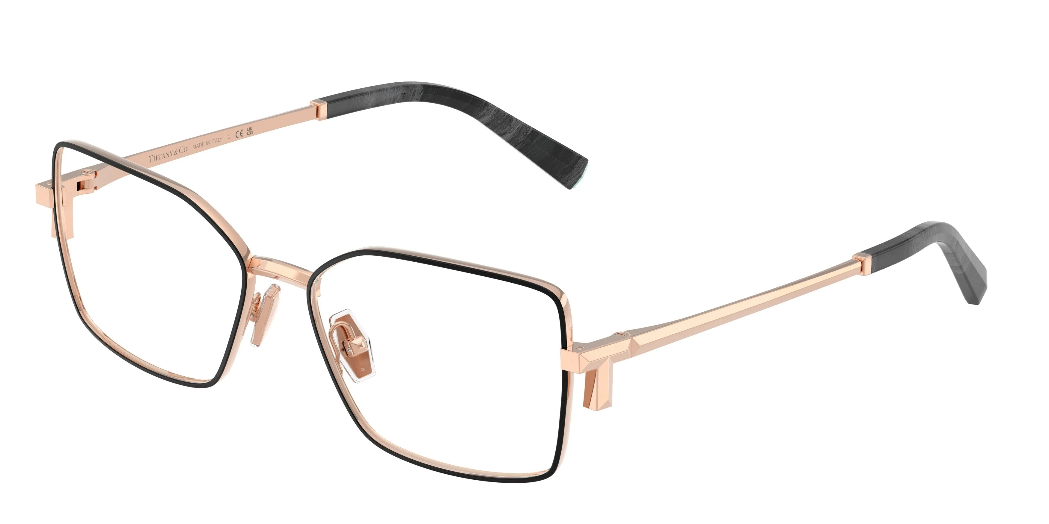 Tiffany TF1180 6105 Montature da vista Metallo Nero Trasparente Squadrata Normale - immagine 1
