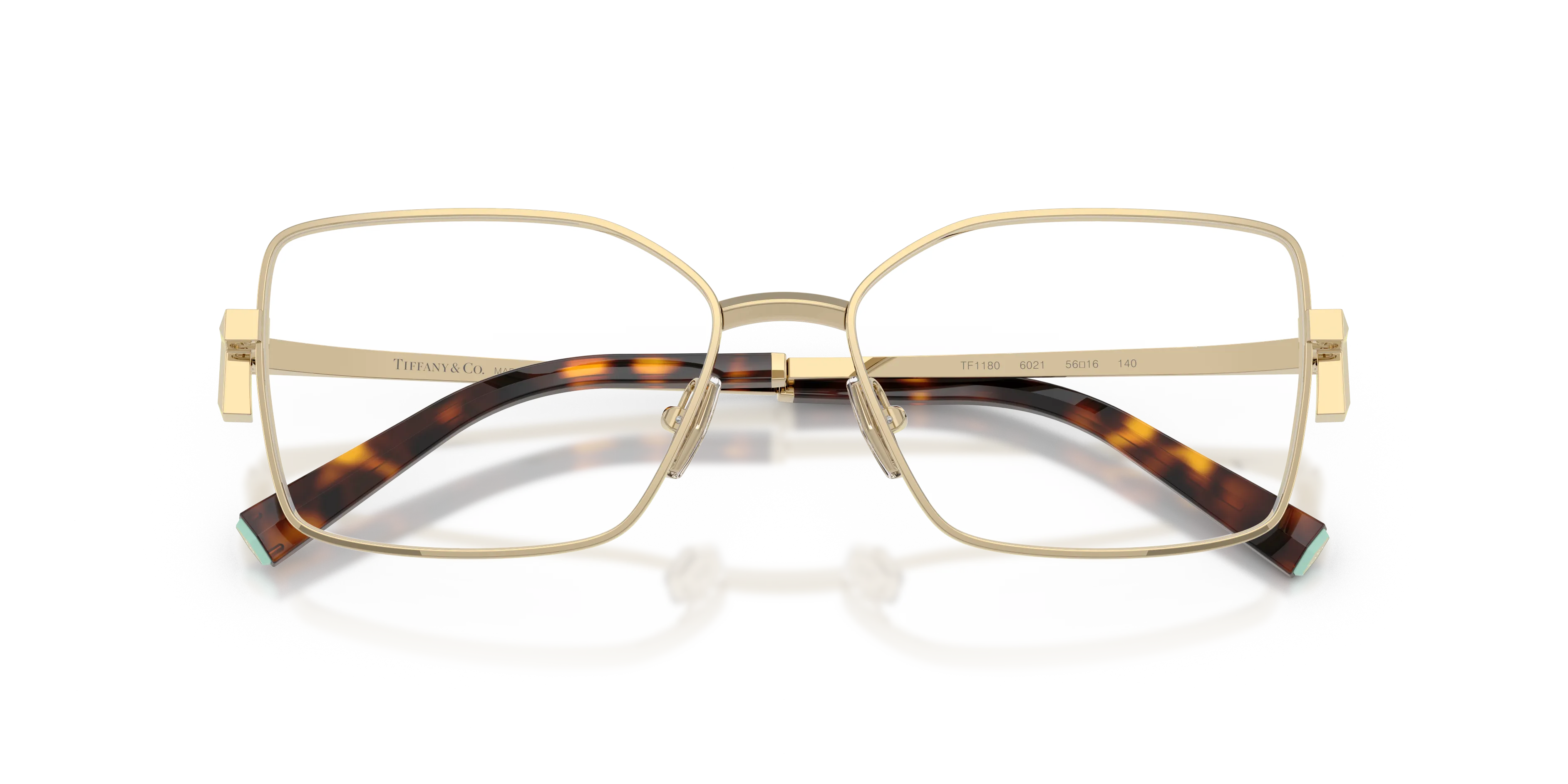 Tiffany TF1180 6021 Montature da vista Metallo Oro Trasparente Squadrata Normale - immagine 2
