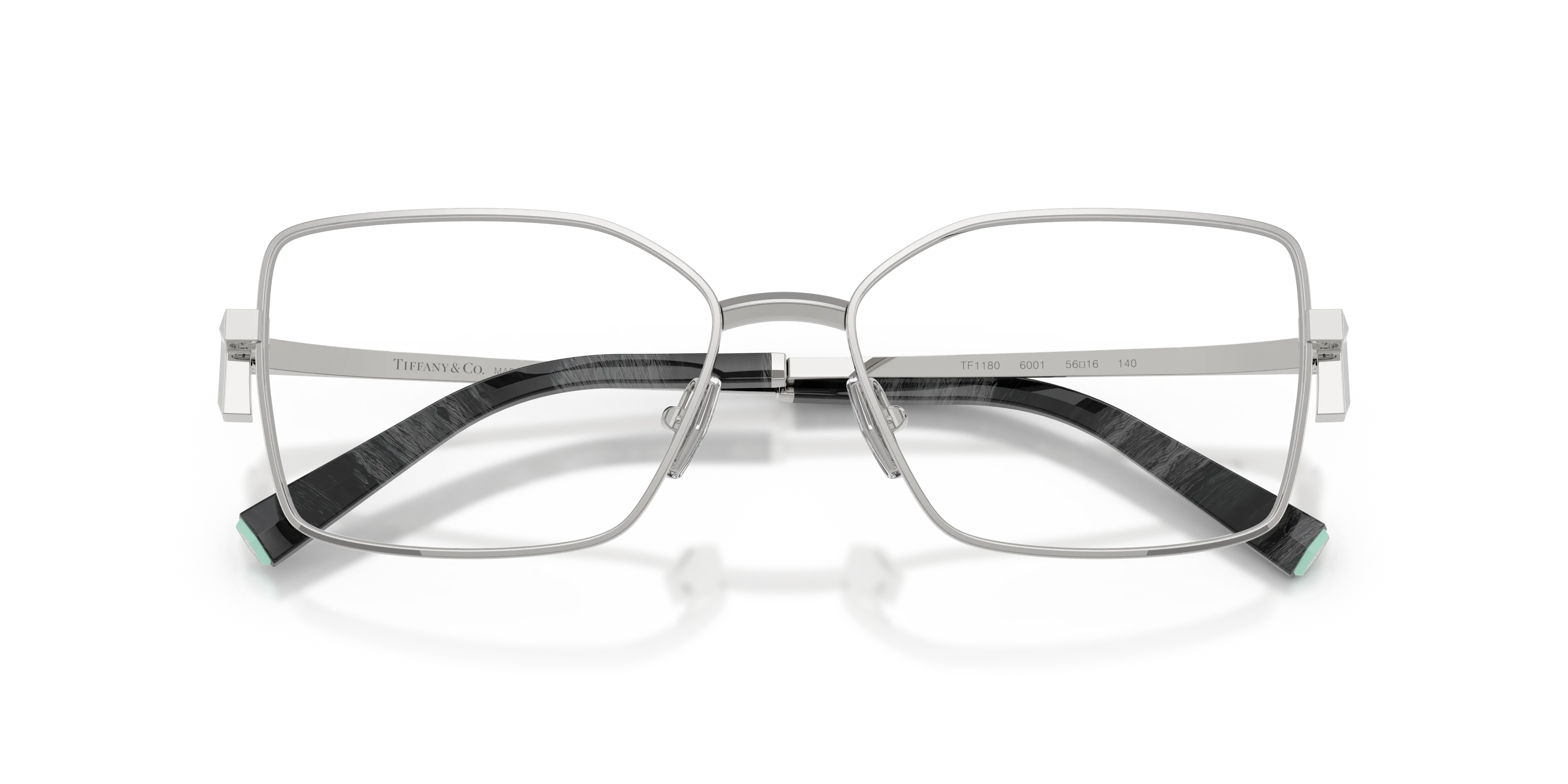 Tiffany TF1180 6001 Montature da vista Metallo Argento Trasparente Squadrata Normale - immagine 2