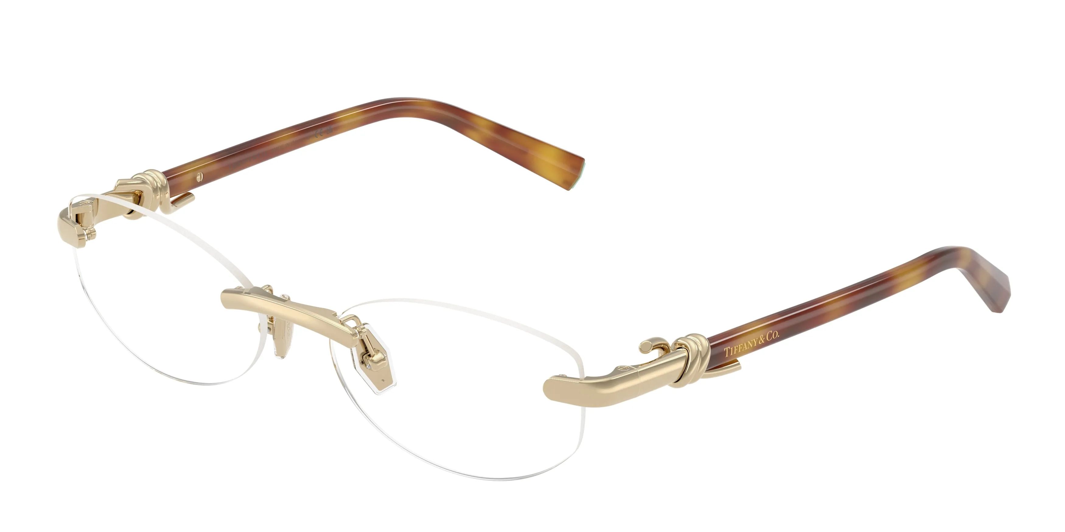 Tiffany TF1178 6245 Montature da vista Metallo Oro Trasparente Rotonda Normale - immagine 1