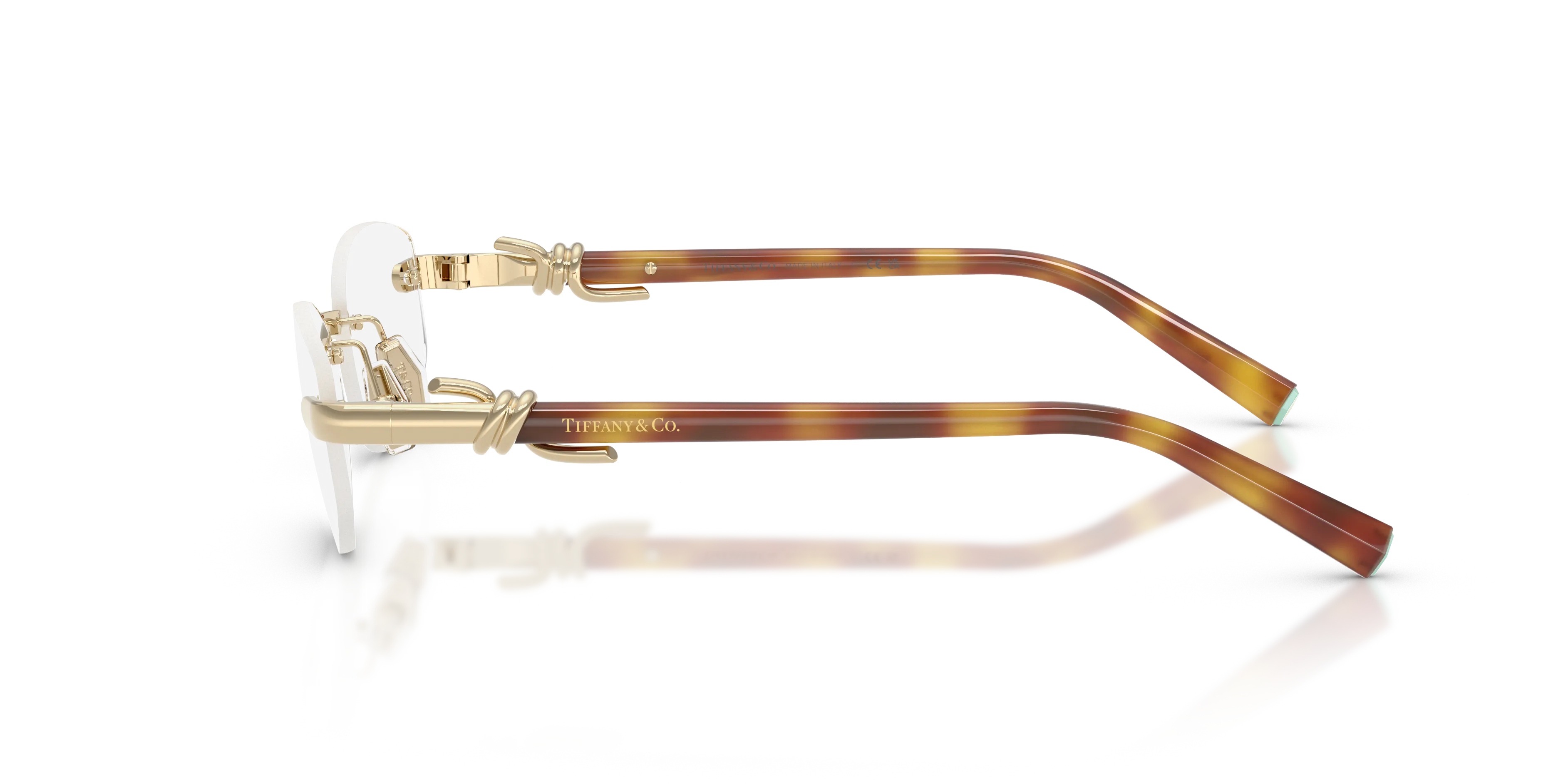 Tiffany TF1178 6245 Montature da vista Metallo Oro Trasparente Rotonda Normale - immagine 4