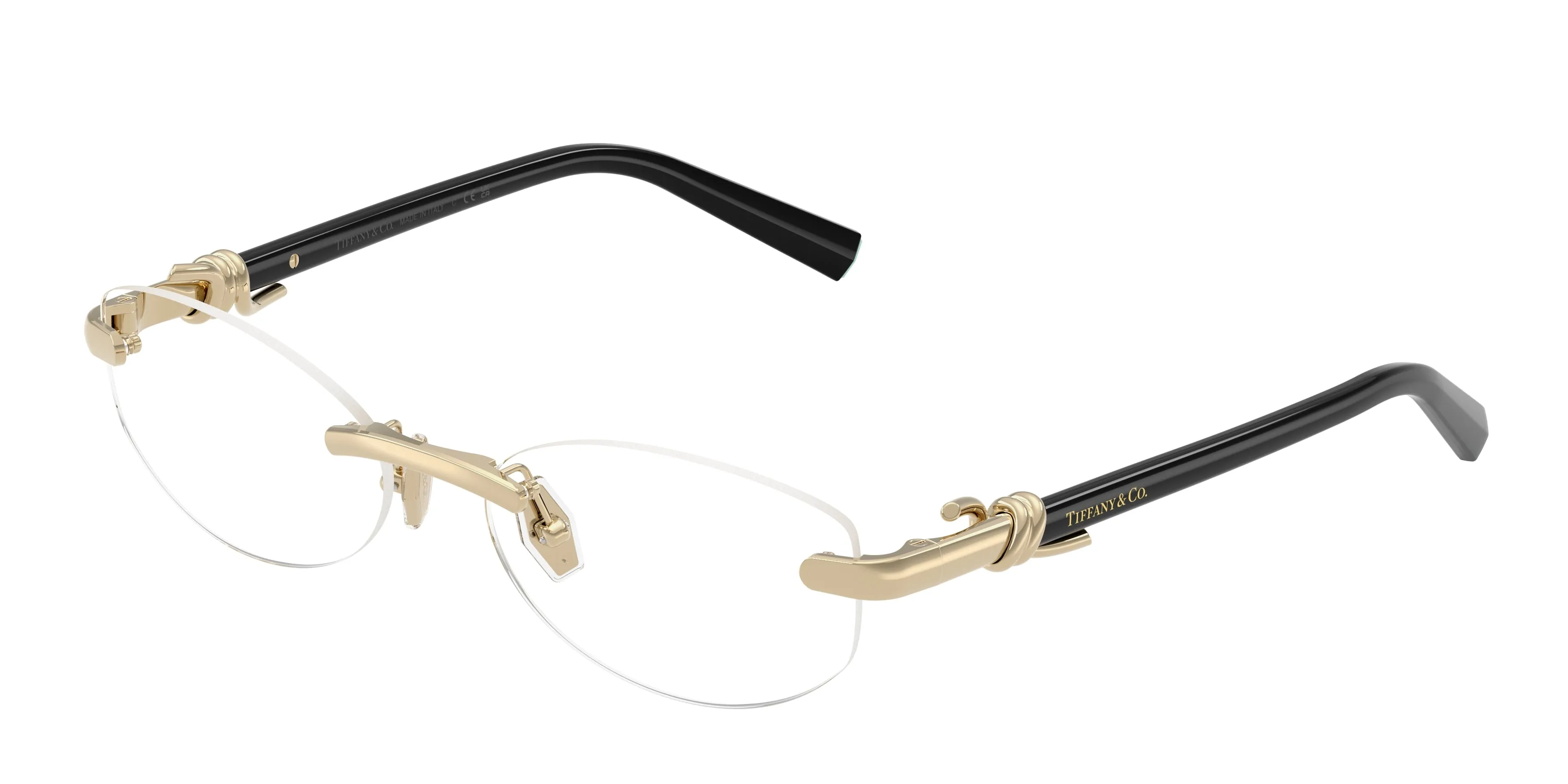 Tiffany TF1178 6021 Montature da vista Metallo Oro Trasparente Rotonda Normale - immagine 1