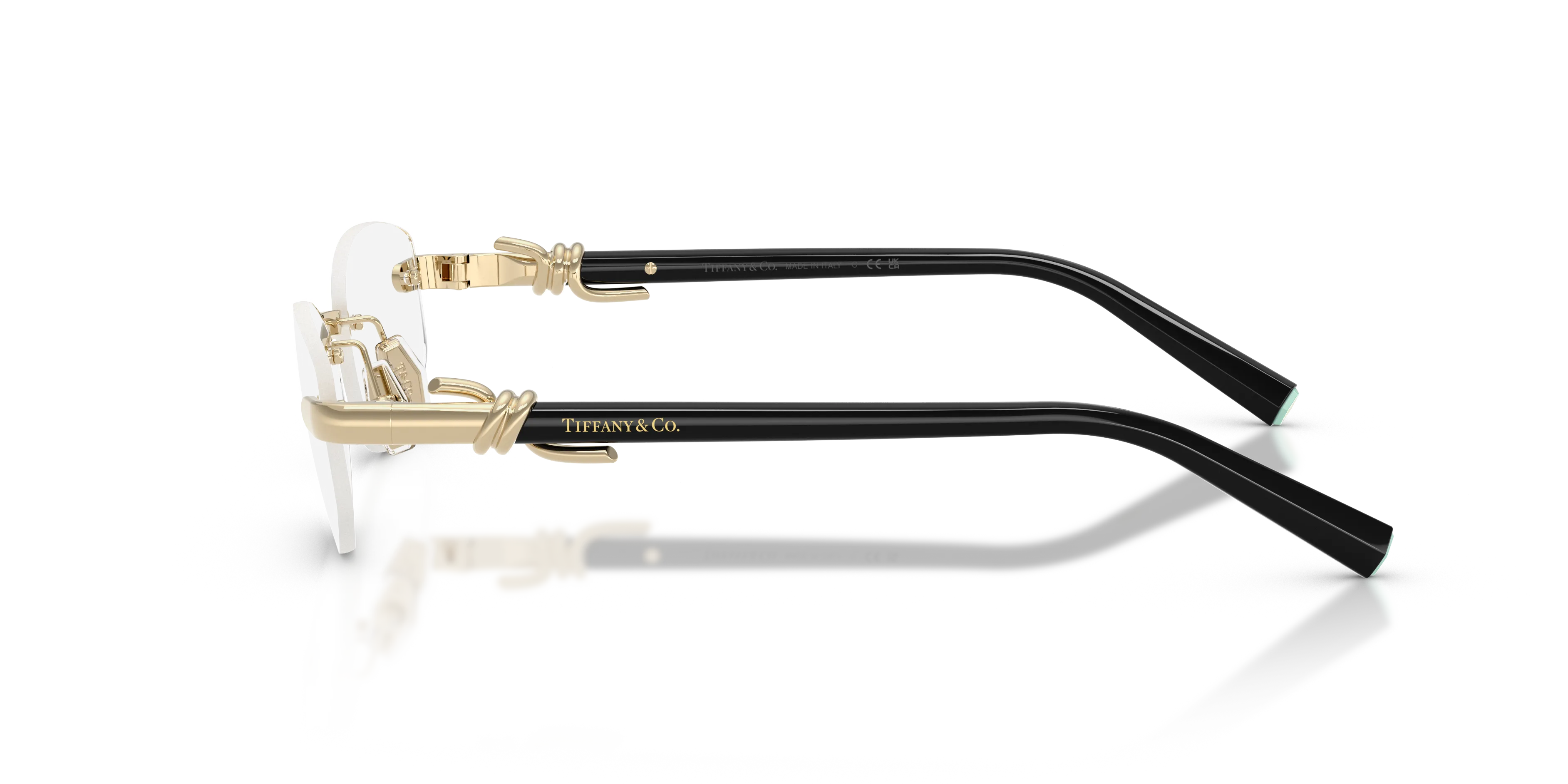 Tiffany TF1178 6021 Montature da vista Metallo Oro Trasparente Rotonda Normale - immagine 4