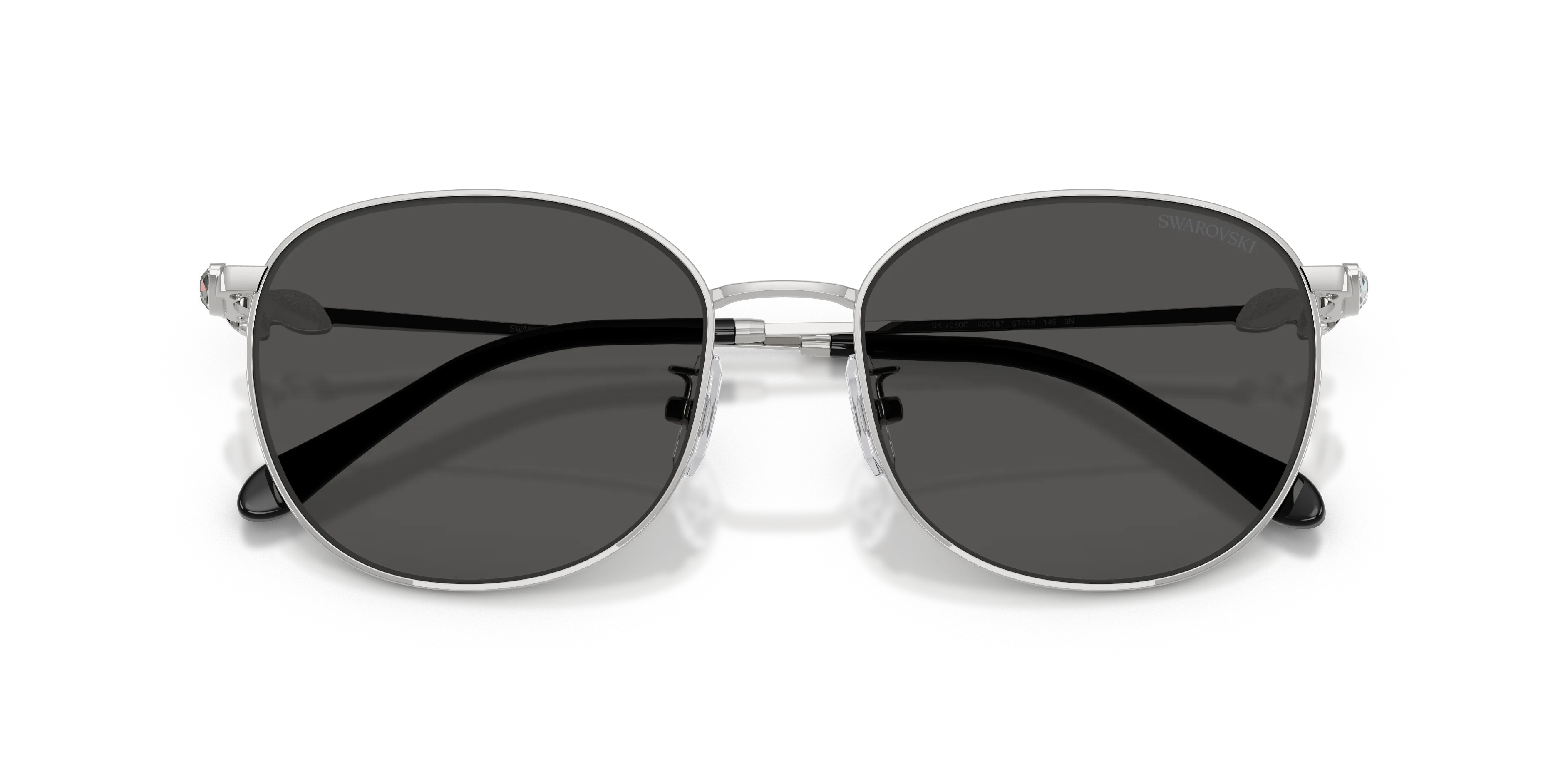 Swarovski SK7050D 400187 Occhiali da sole Metallo Argento Grigio Pantos Normale - immagine 2