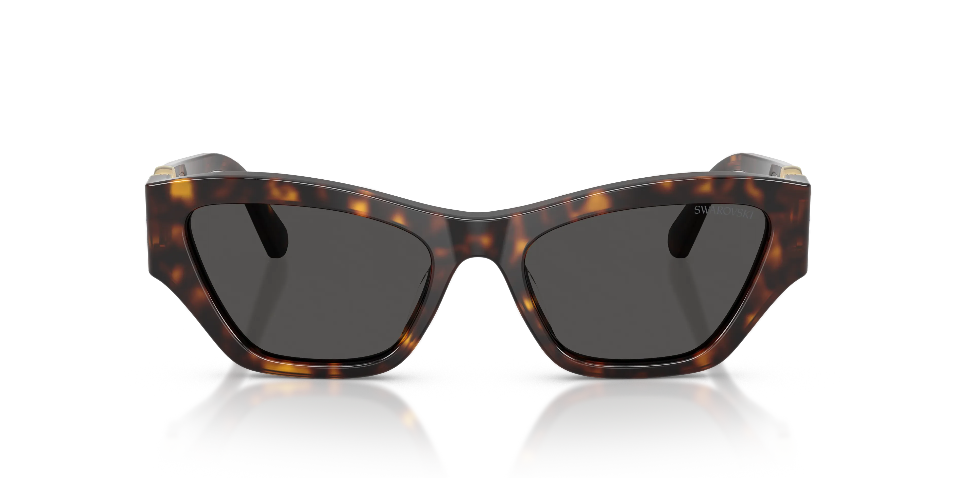 Swarovski SK6076U 100287 Occhiali da sole Acetato Tartaruga Grigio Cat Eye Normale - immagine 3