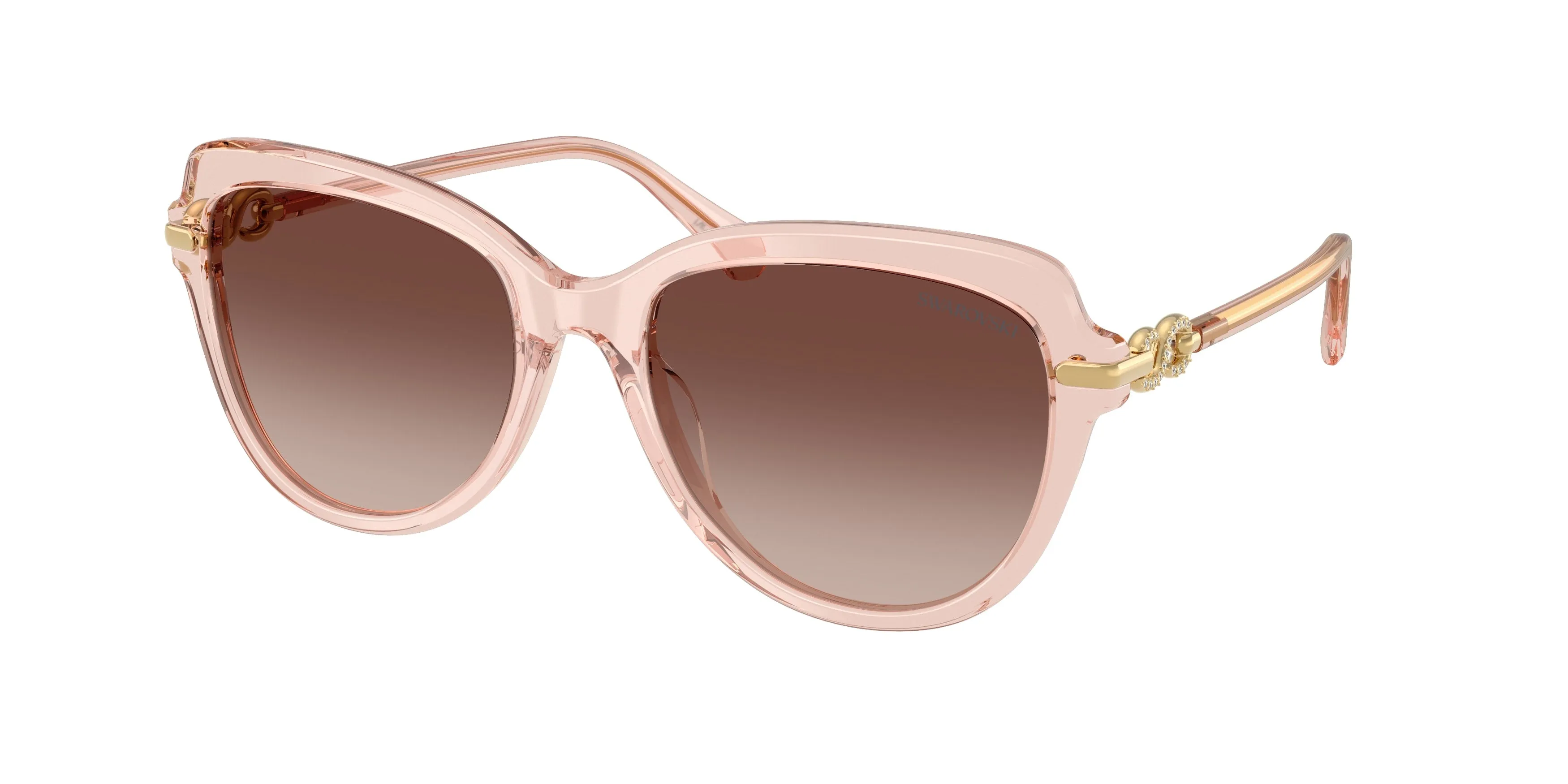 Swarovski SK6073 110913 Occhiali da sole Acetato Rosa Marrone Farfalla Normale Sfumato - immagine 1