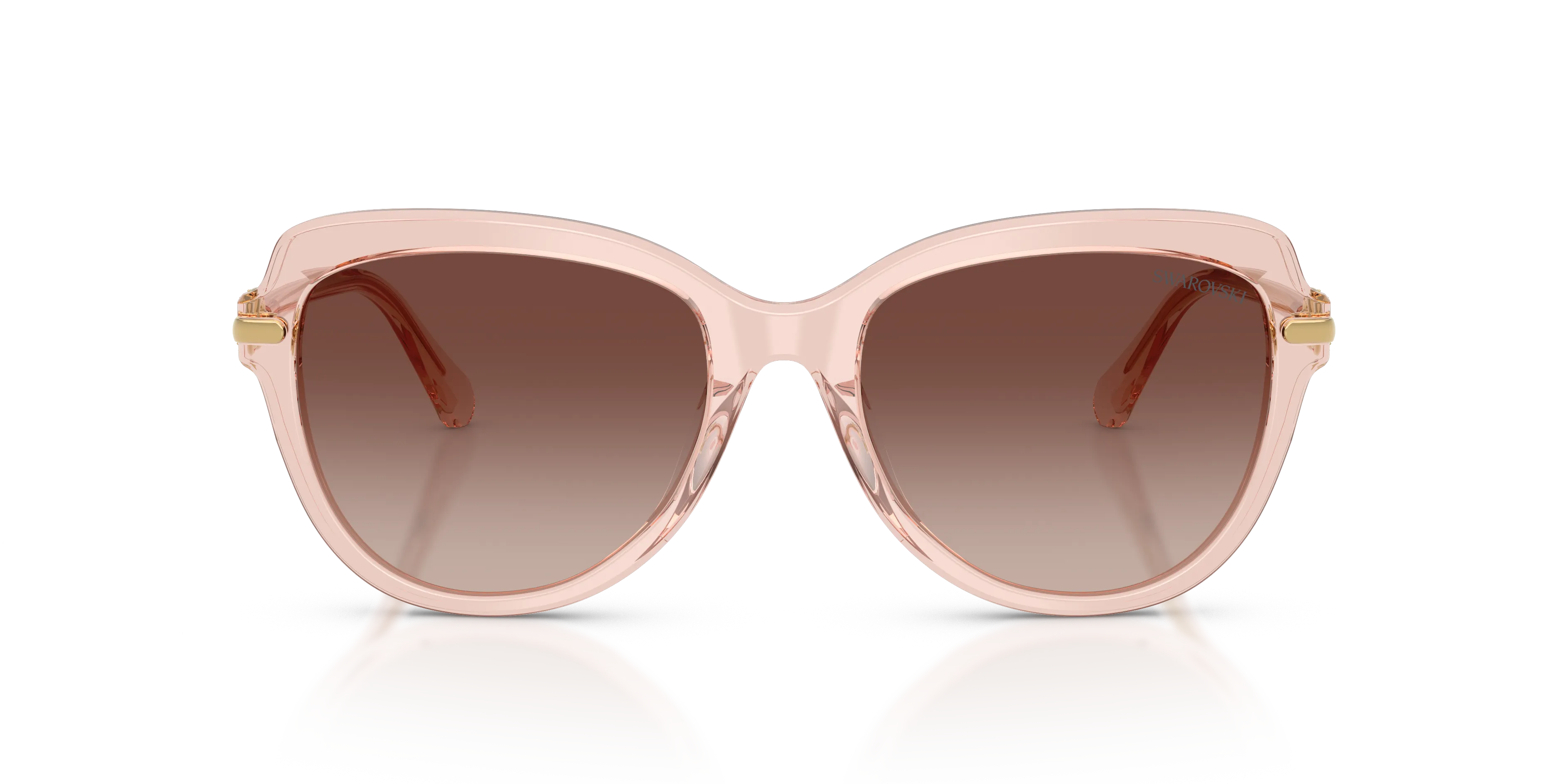 Swarovski SK6073 110913 Occhiali da sole Acetato Rosa Marrone Farfalla Normale Sfumato - immagine 3