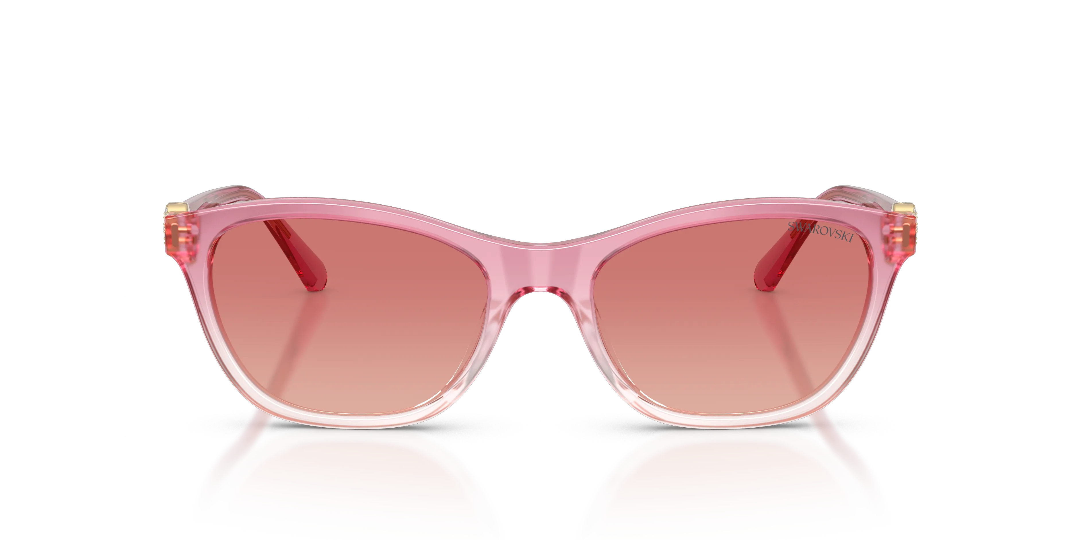 Swarovski SK6070 1115A5 Occhiali da sole Acetato Rosa Rosa Cat Eye Normale Sfumato - immagine 3