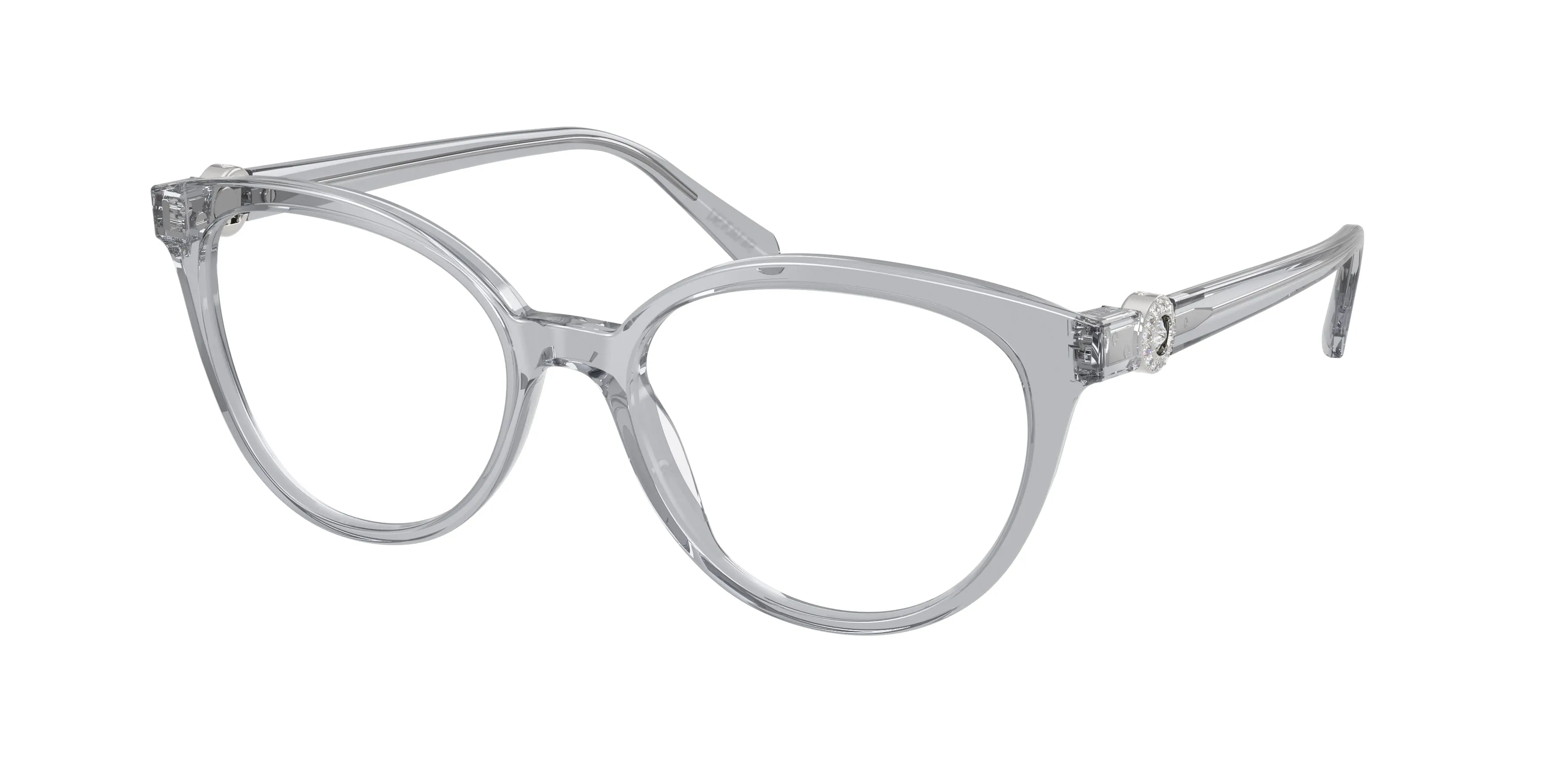Swarovski SK2078 1117 Montature da vista Acetato Grigio Trasparente Pantos Normale - immagine 1