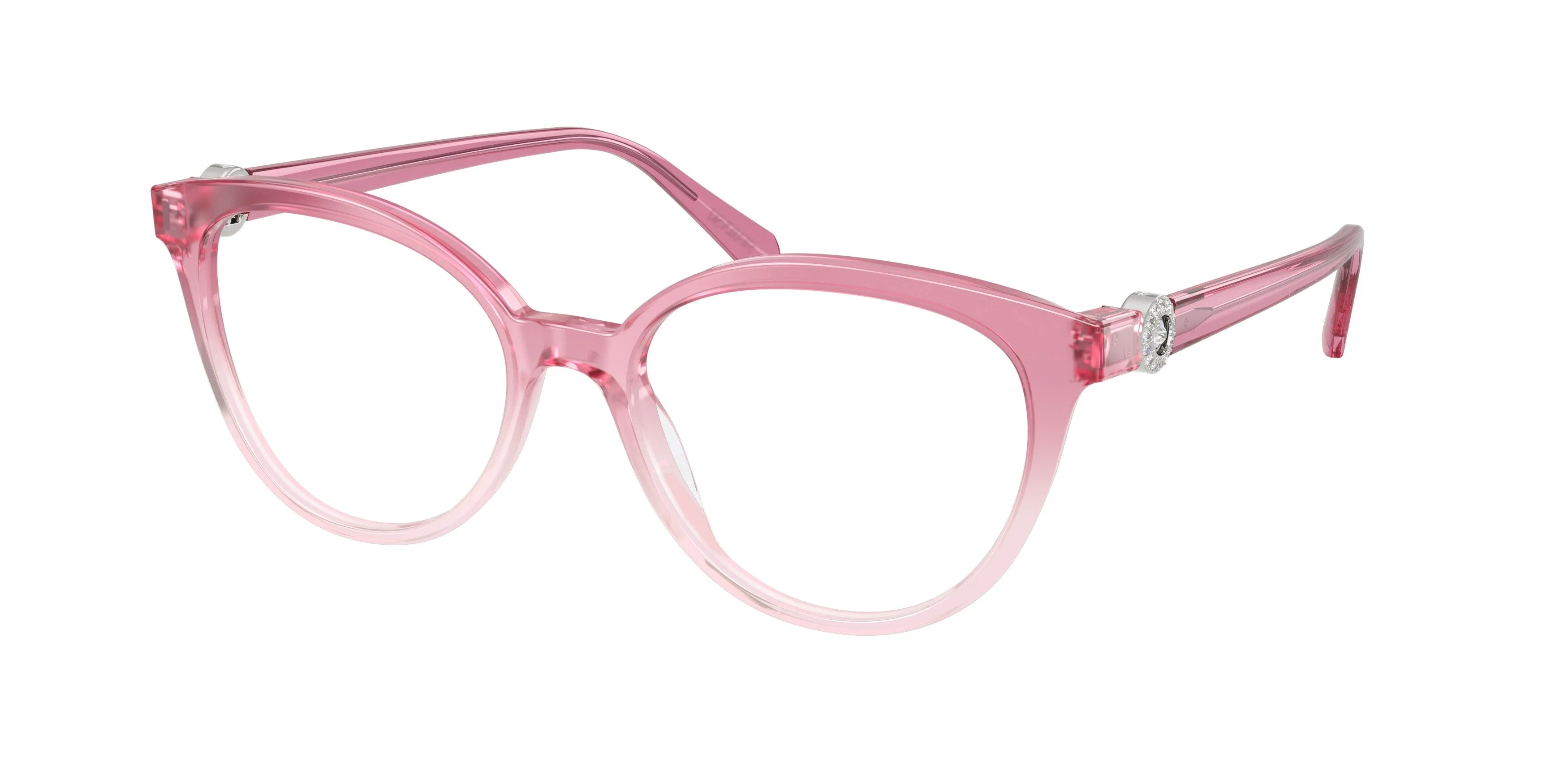 Swarovski SK2078 1115 Montature da vista Acetato Rosa Trasparente Pantos Normale - immagine 1