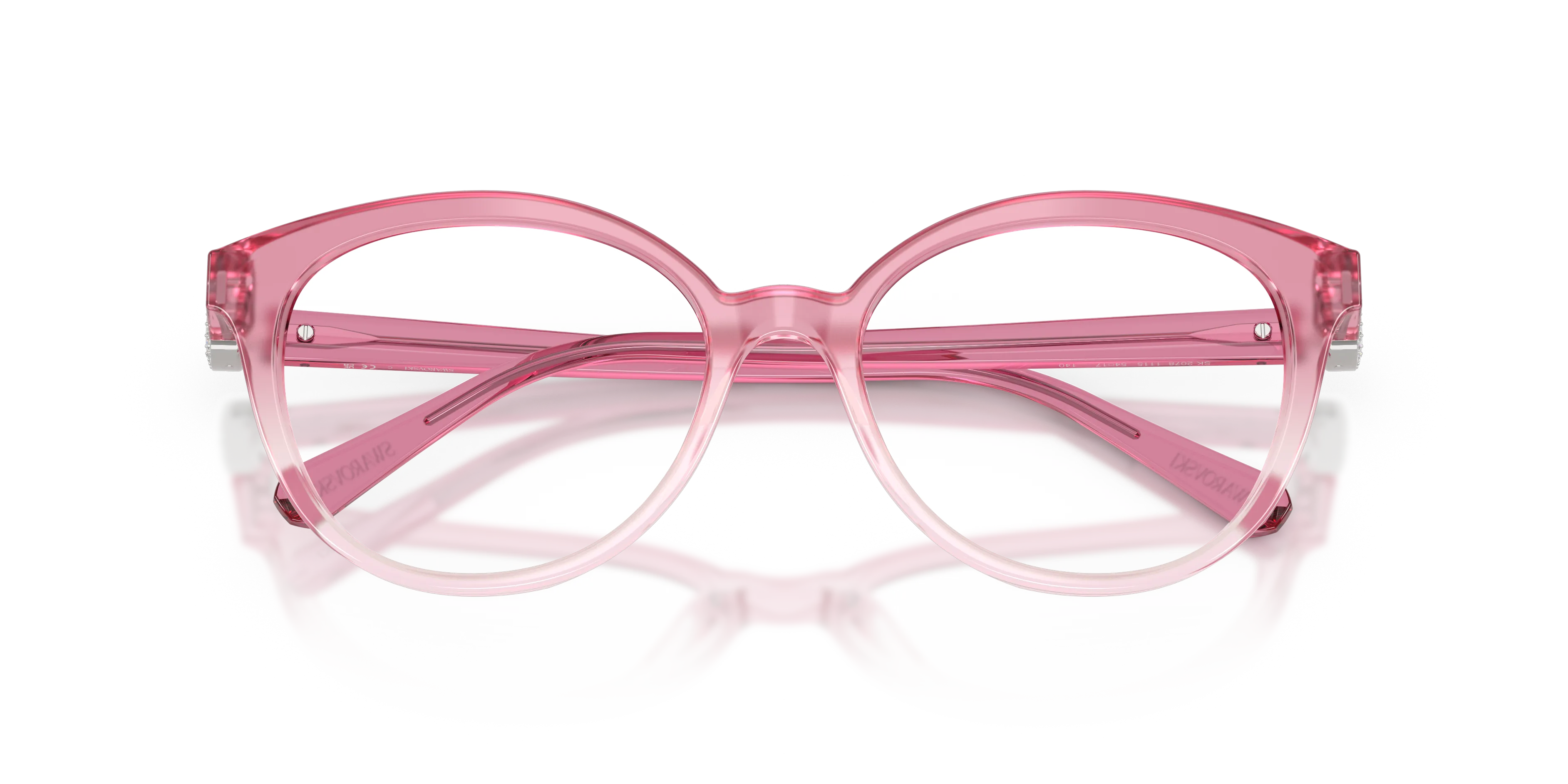 Swarovski SK2078 1115 Montature da vista Acetato Rosa Trasparente Pantos Normale - immagine 2
