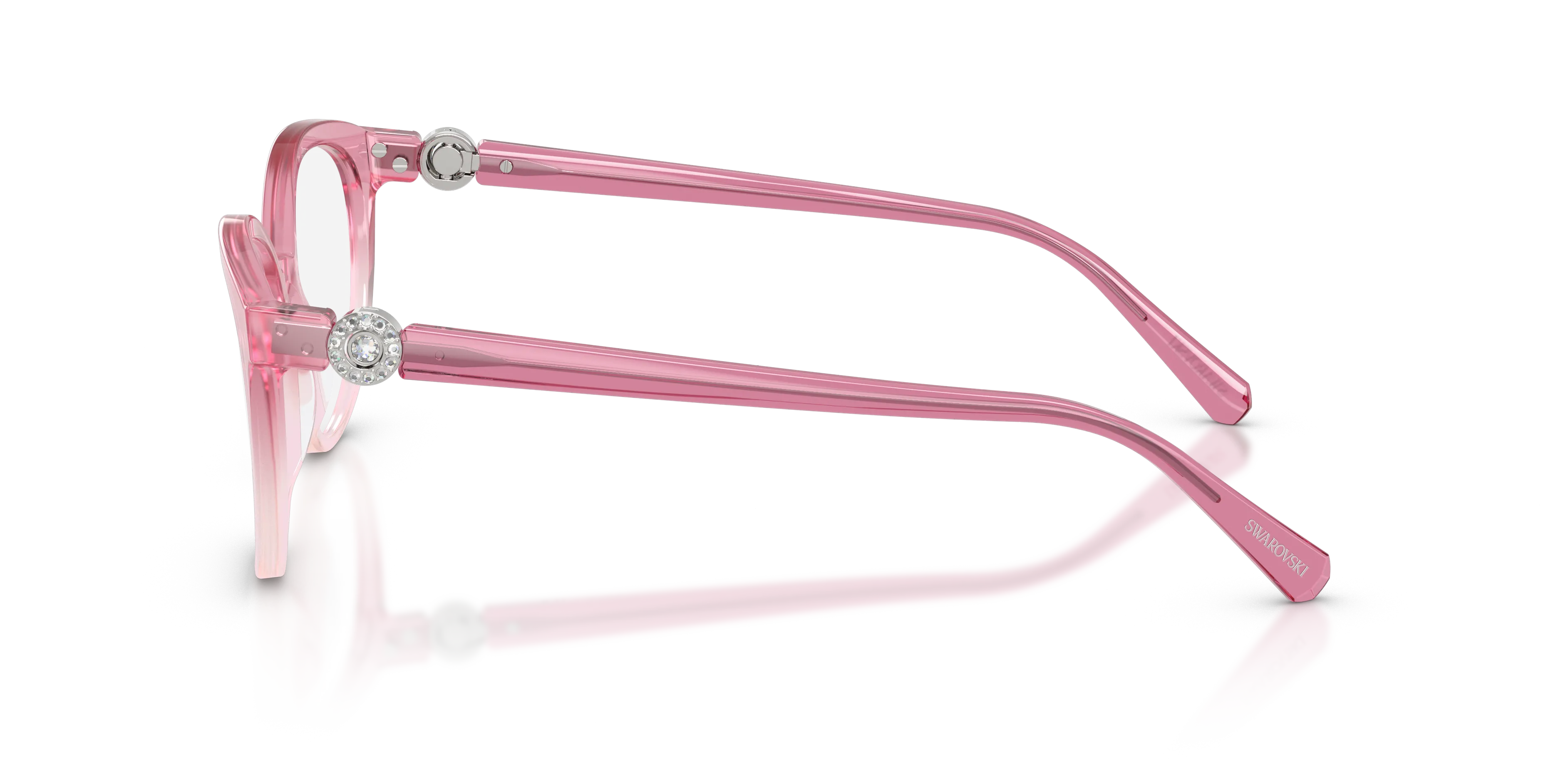 Swarovski SK2078 1115 Montature da vista Acetato Rosa Trasparente Pantos Normale - immagine 4