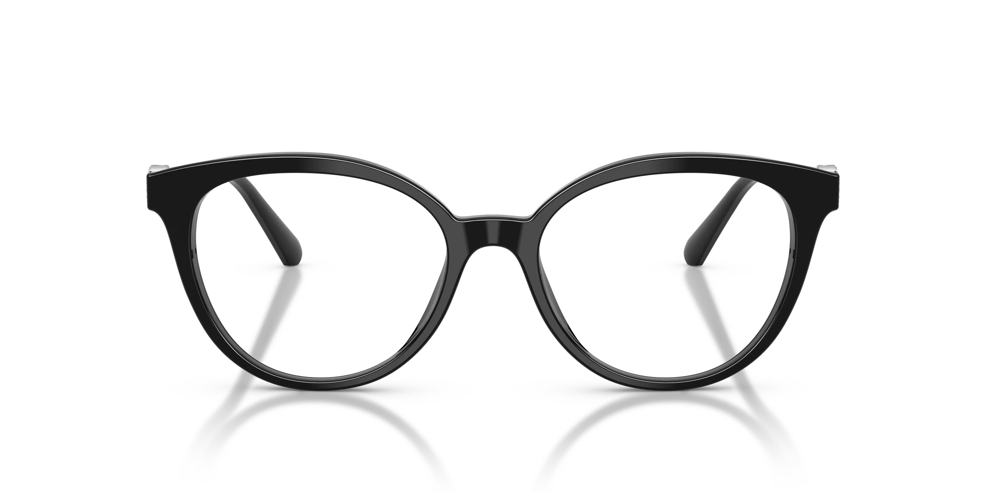 Swarovski SK2078 1038 Montature da vista Acetato Nero Trasparente Pantos Normale - immagine 3