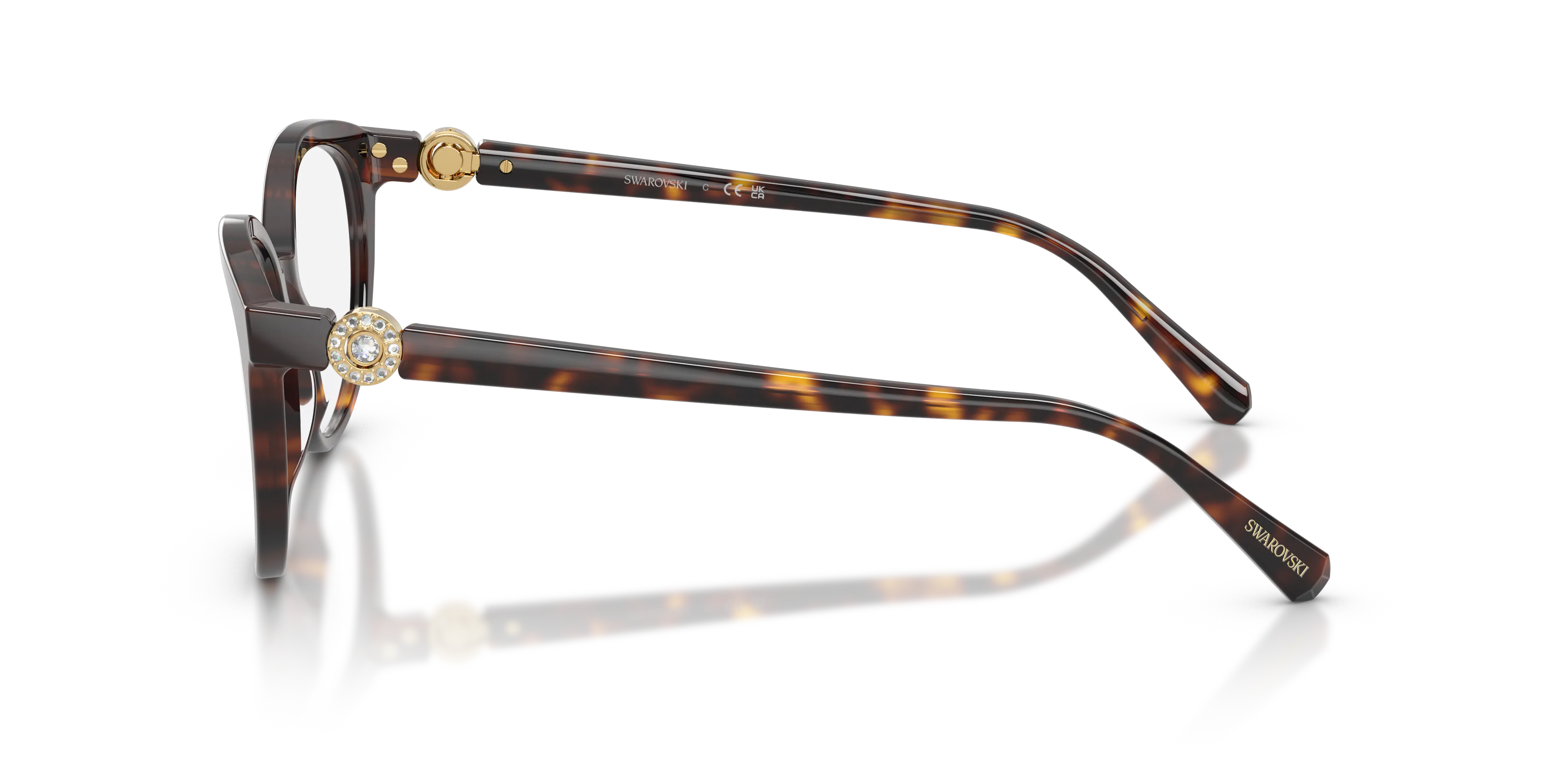 Swarovski SK2078 1002 Montature da vista Acetato Tartaruga Trasparente Pantos Normale - immagine 4