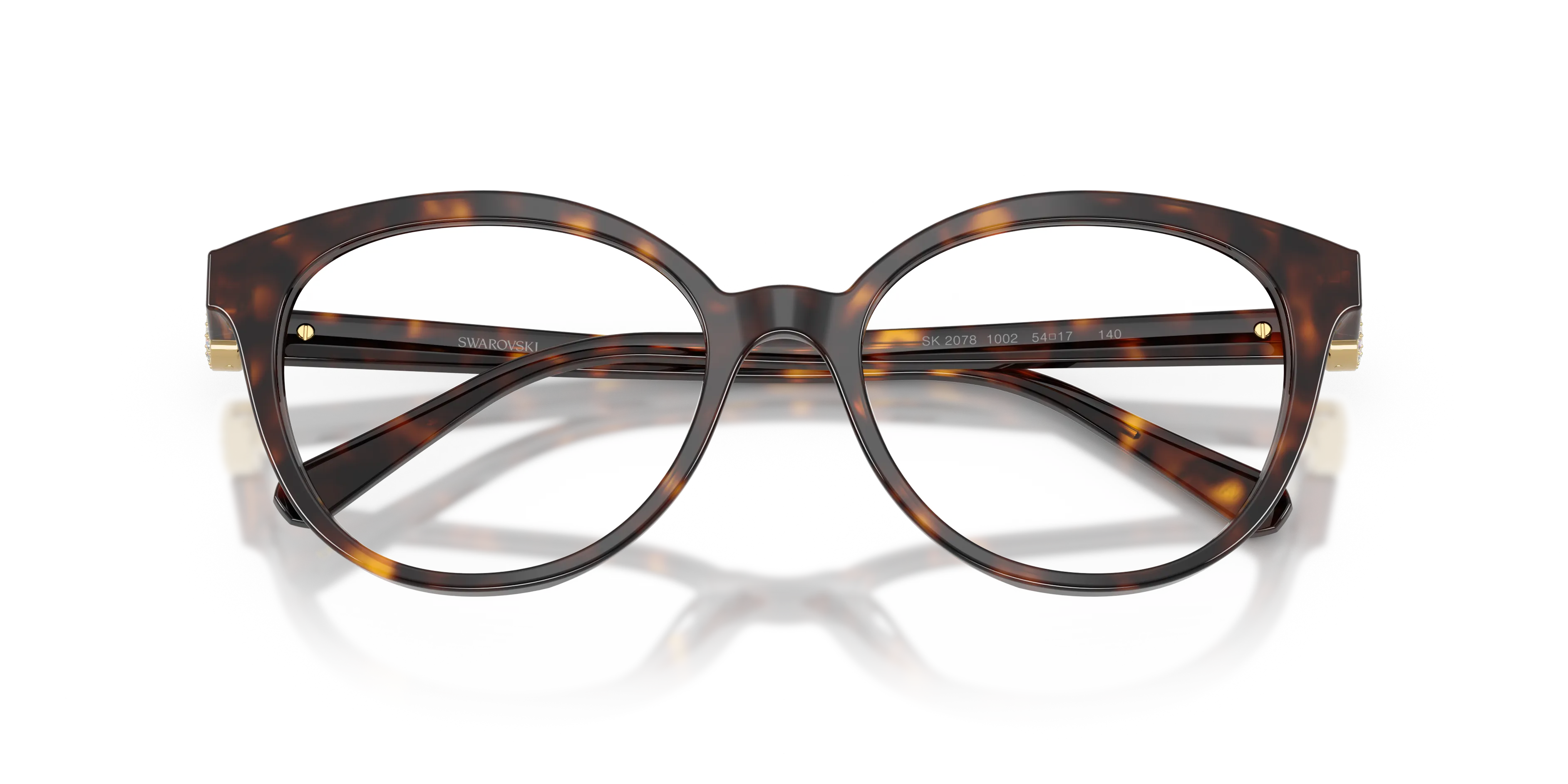 Swarovski SK2078 1002 Montature da vista Acetato Tartaruga Trasparente Pantos Normale - immagine 2