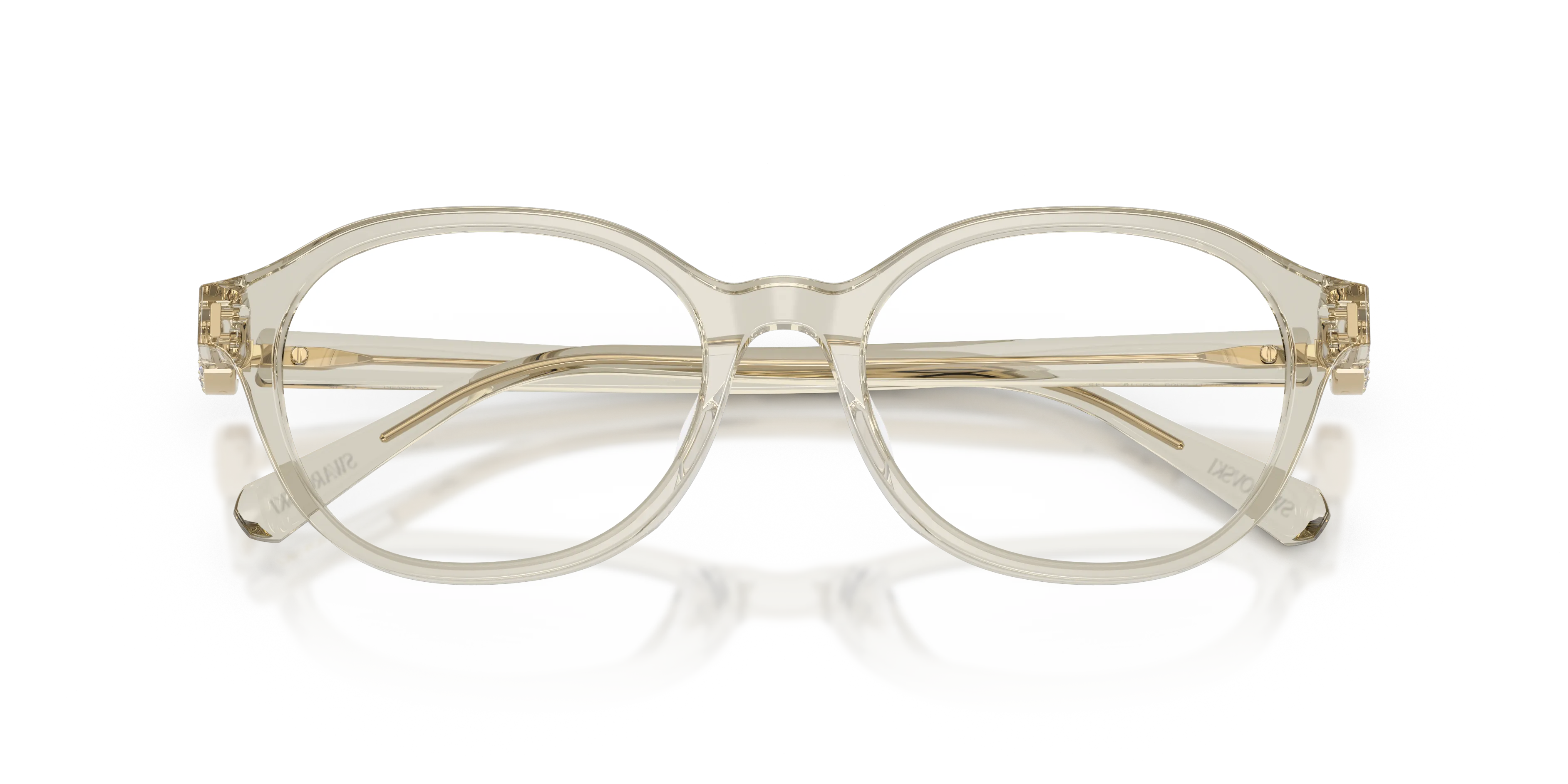 Swarovski SK2077D 3003 Montature da vista Acetato Marrone Trasparente Pantos Normale - immagine 2
