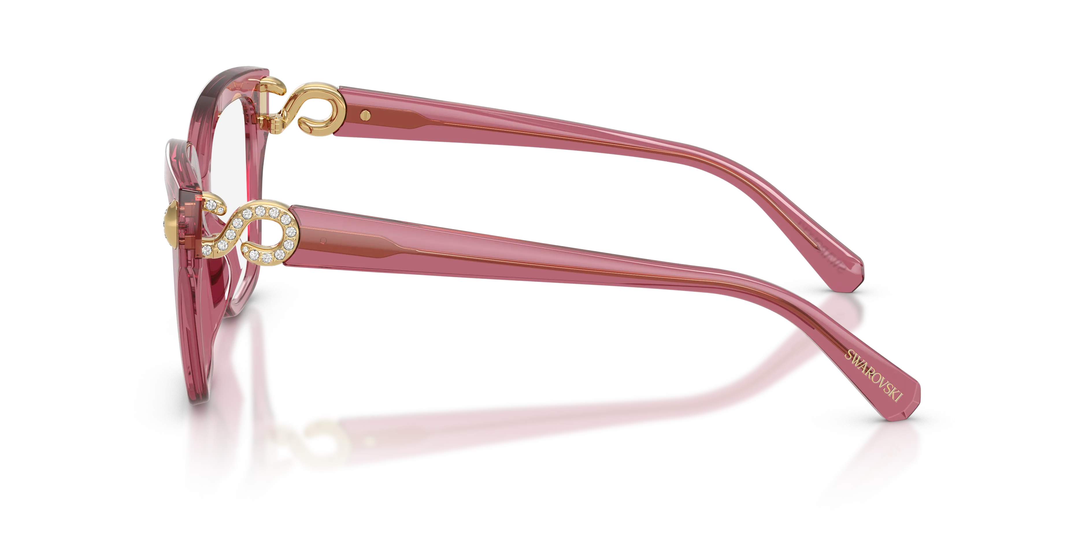 Swarovski SK2076U 1107 Montature da vista Acetato Viola Trasparente Squadrata Normale - immagine 4