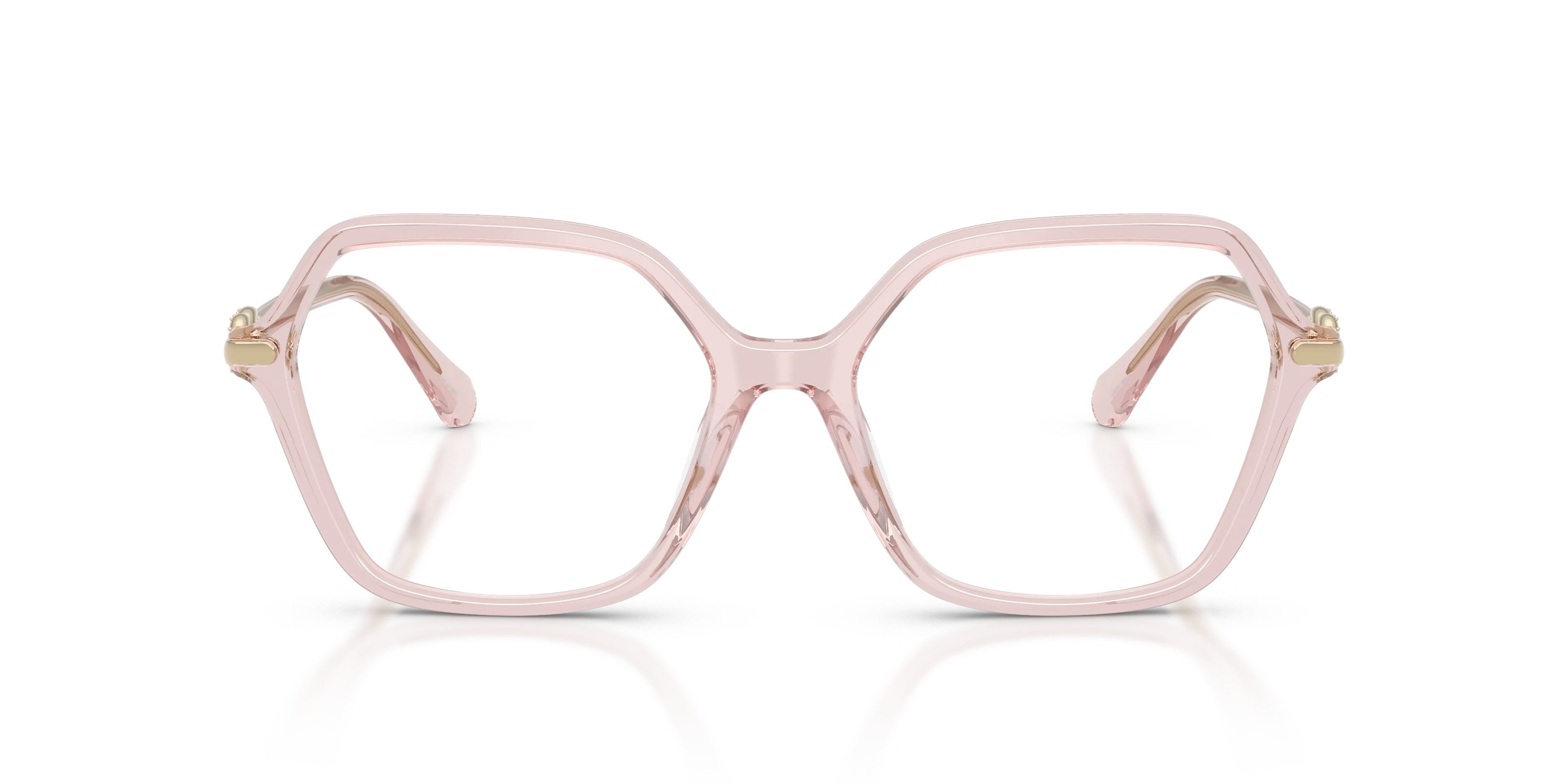 Swarovski SK2075 1111 Montature da vista Acetato Rosa Trasparente Geometrica Normale - immagine 3