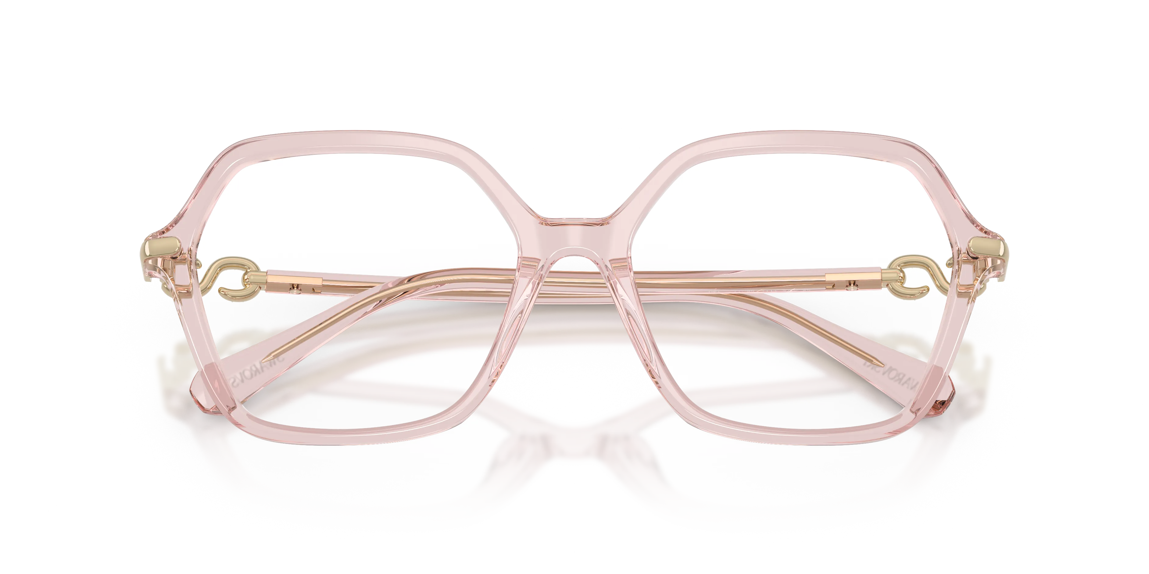Swarovski SK2075 1111 Montature da vista Acetato Rosa Trasparente Geometrica Normale - immagine 2