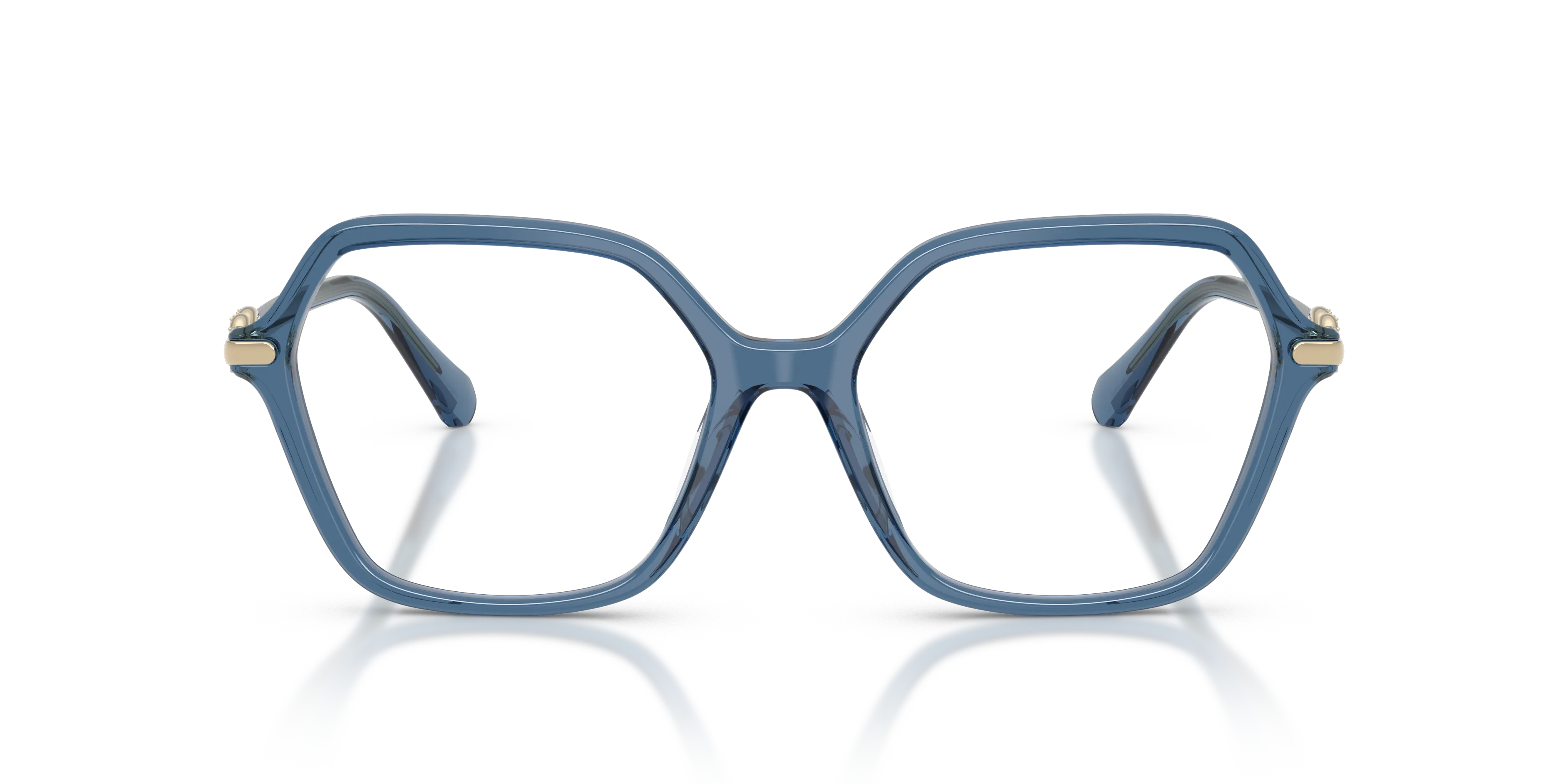 Swarovski SK2075 1110 Montature da vista Acetato Blu Trasparente Geometrica Normale - immagine 3
