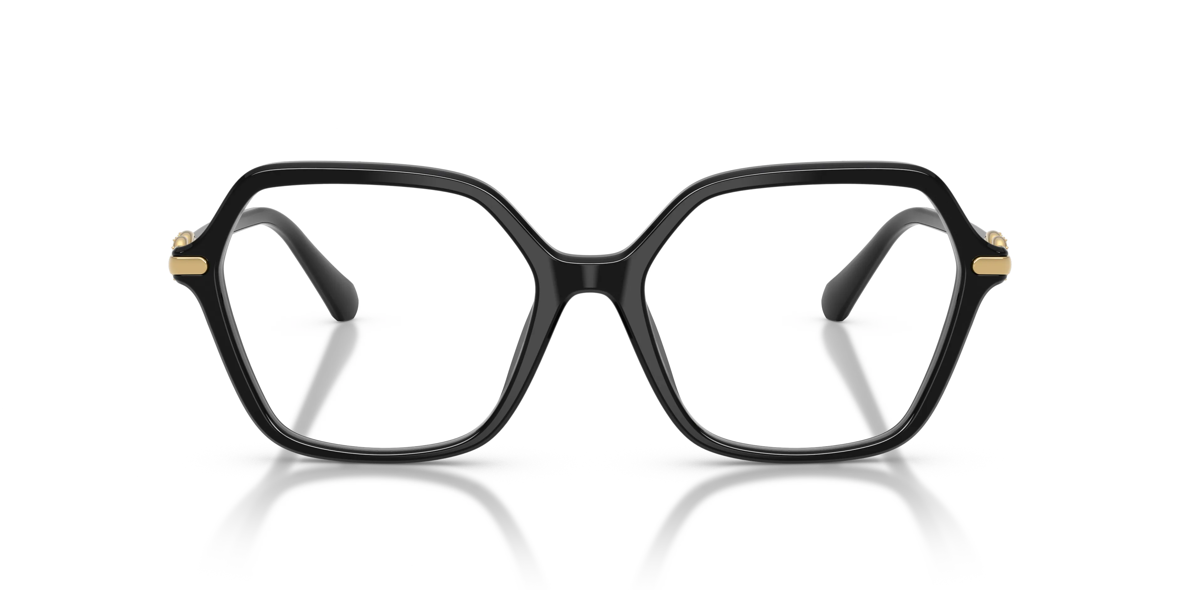Swarovski SK2075 1001 Montature da vista Acetato Nero Trasparente Geometrica Normale - immagine 3