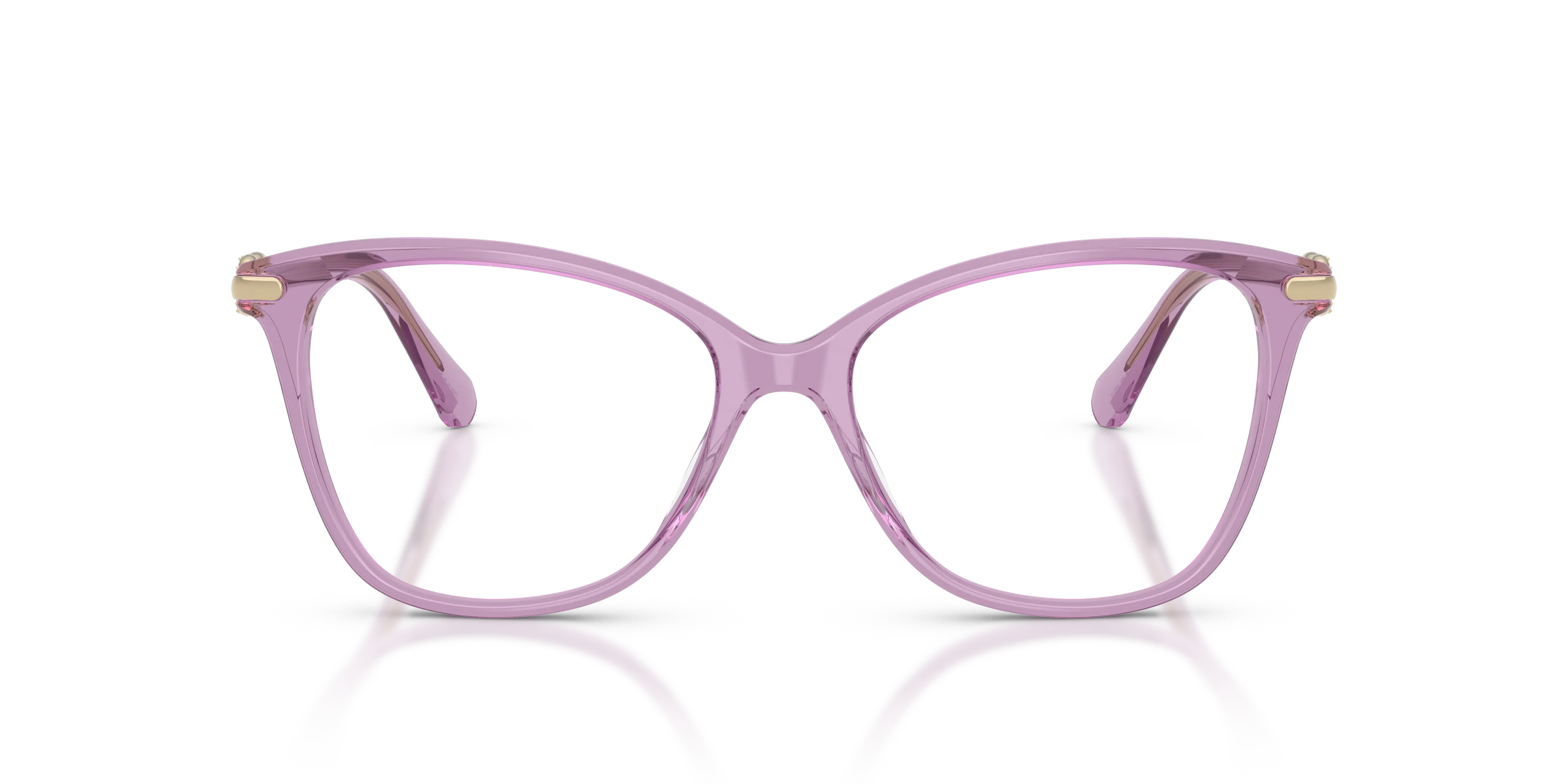 Swarovski SK2074 1096 Montature da vista Acetato Viola Trasparente Cat Eye Normale - immagine 3