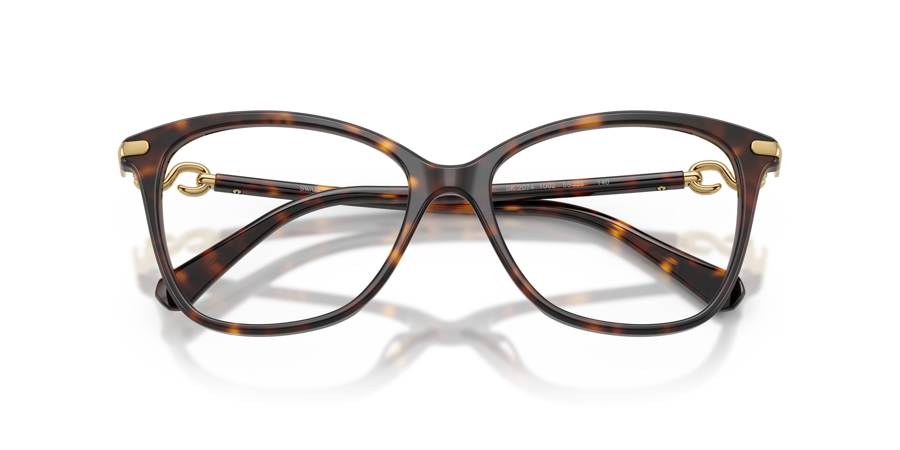 Swarovski SK2074 1002 Montature da vista Acetato Tartaruga Trasparente Cat Eye Normale - immagine 2