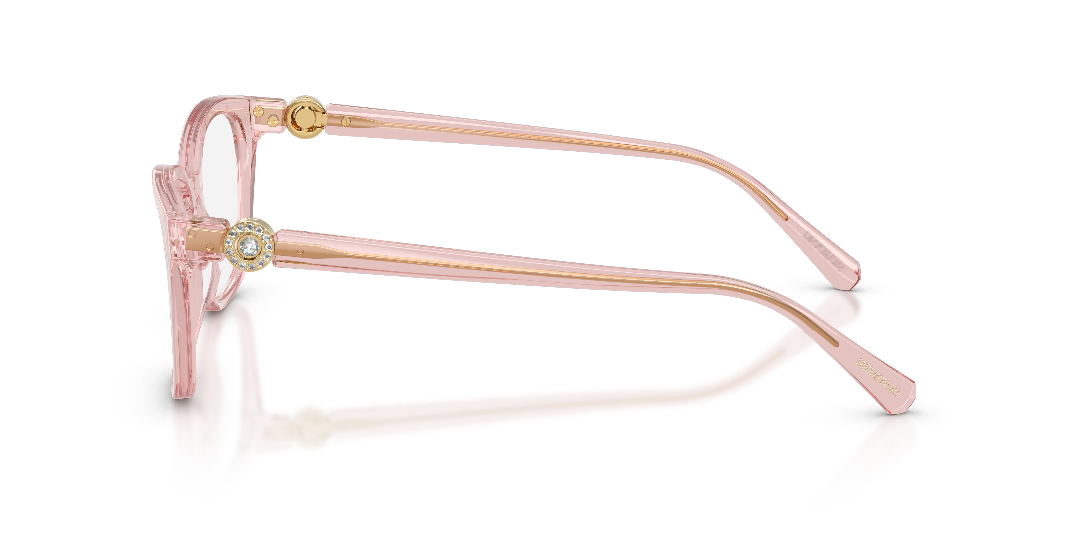 Swarovski SK2073 1105 Montature da vista Acetato Rosa Trasparente Pillow Normale - immagine 4