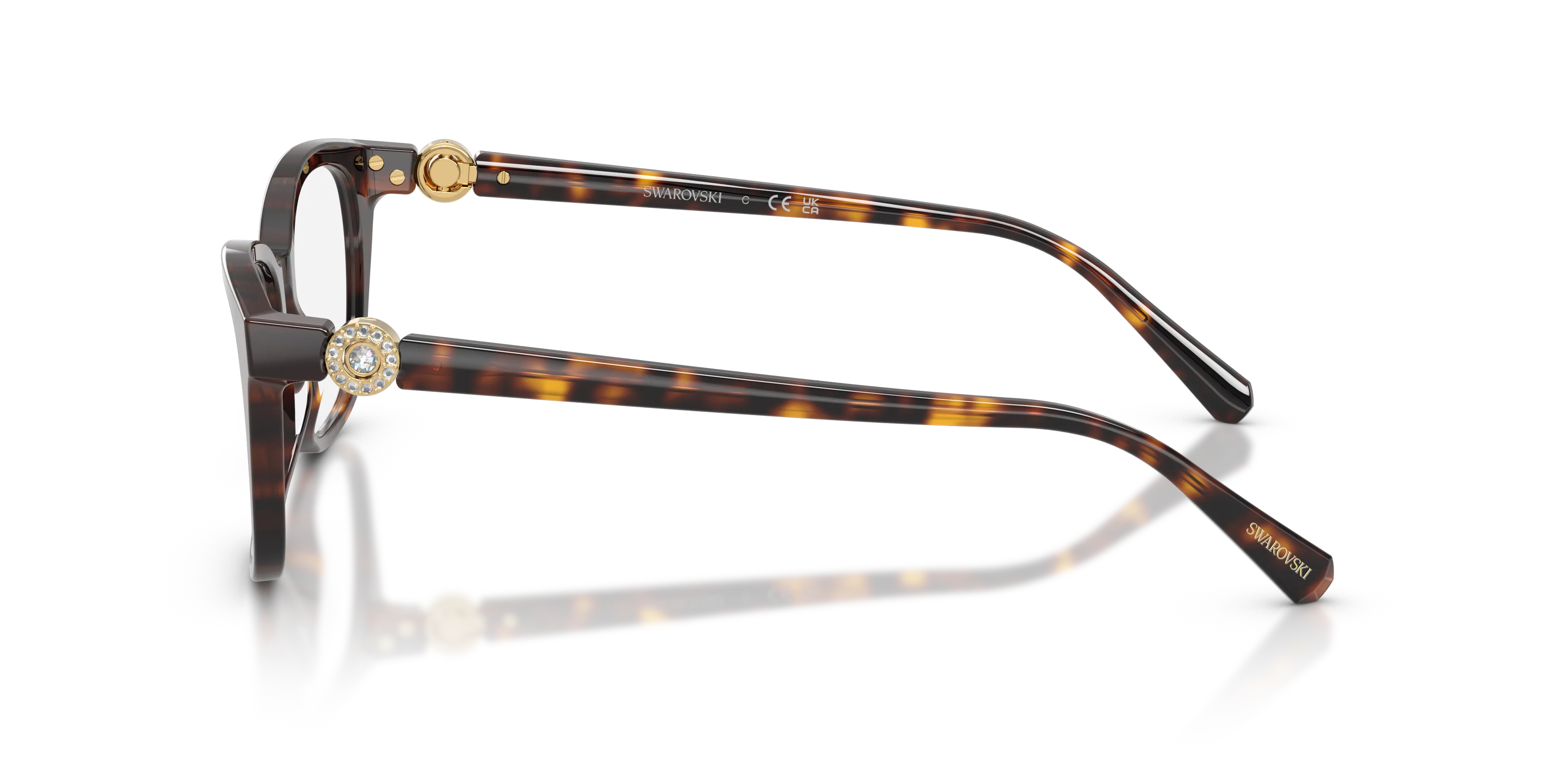 Swarovski SK2073 1002 Montature da vista Acetato Tartaruga Trasparente Pillow Normale - immagine 4