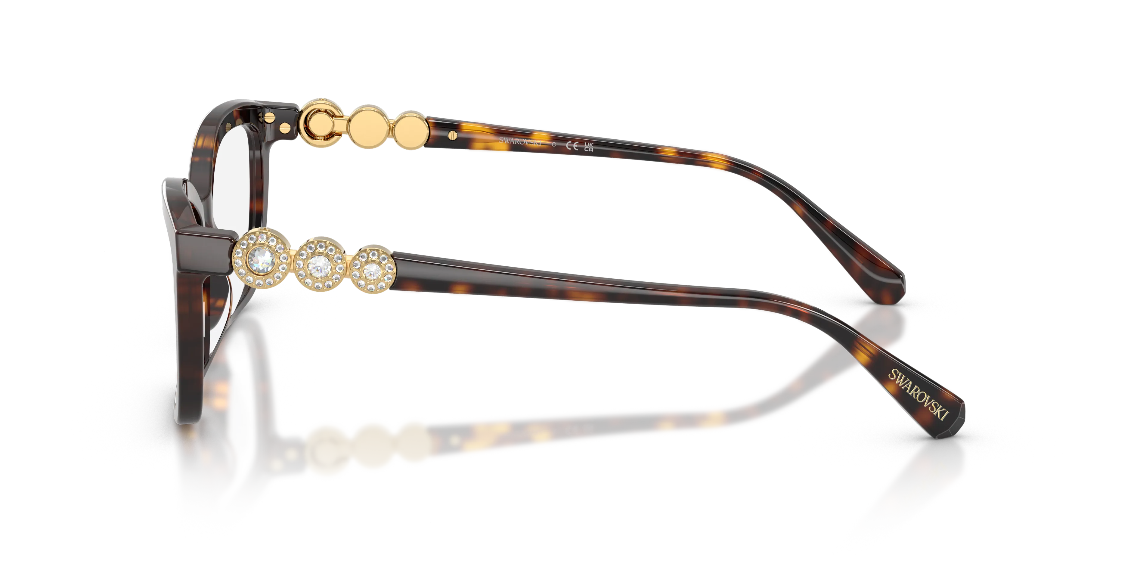 Swarovski SK2072U 1002 Montature da vista Acetato Tartaruga Trasparente Pillow Normale - immagine 4