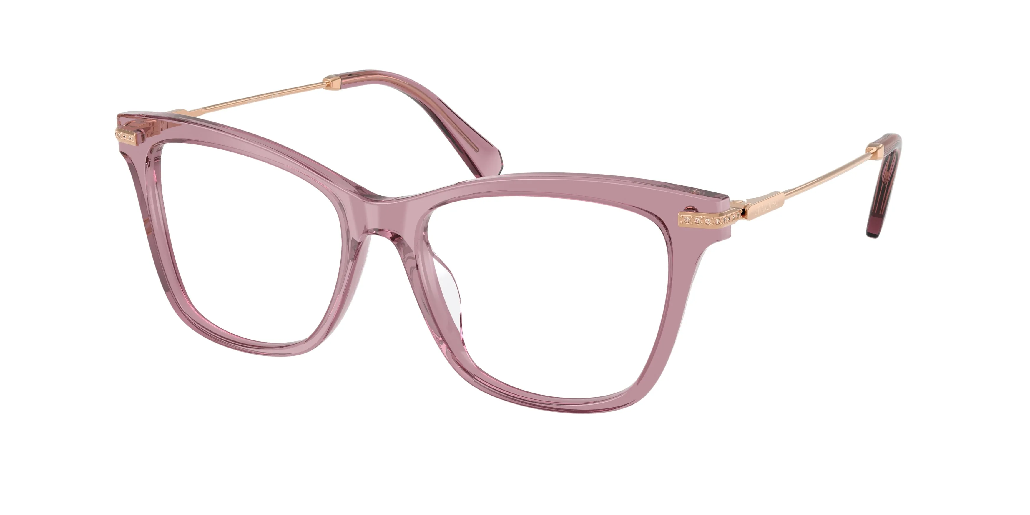 Swarovski SK2071U 1122 Montature da vista Acetato Viola Trasparente Cat Eye Normale - immagine 1