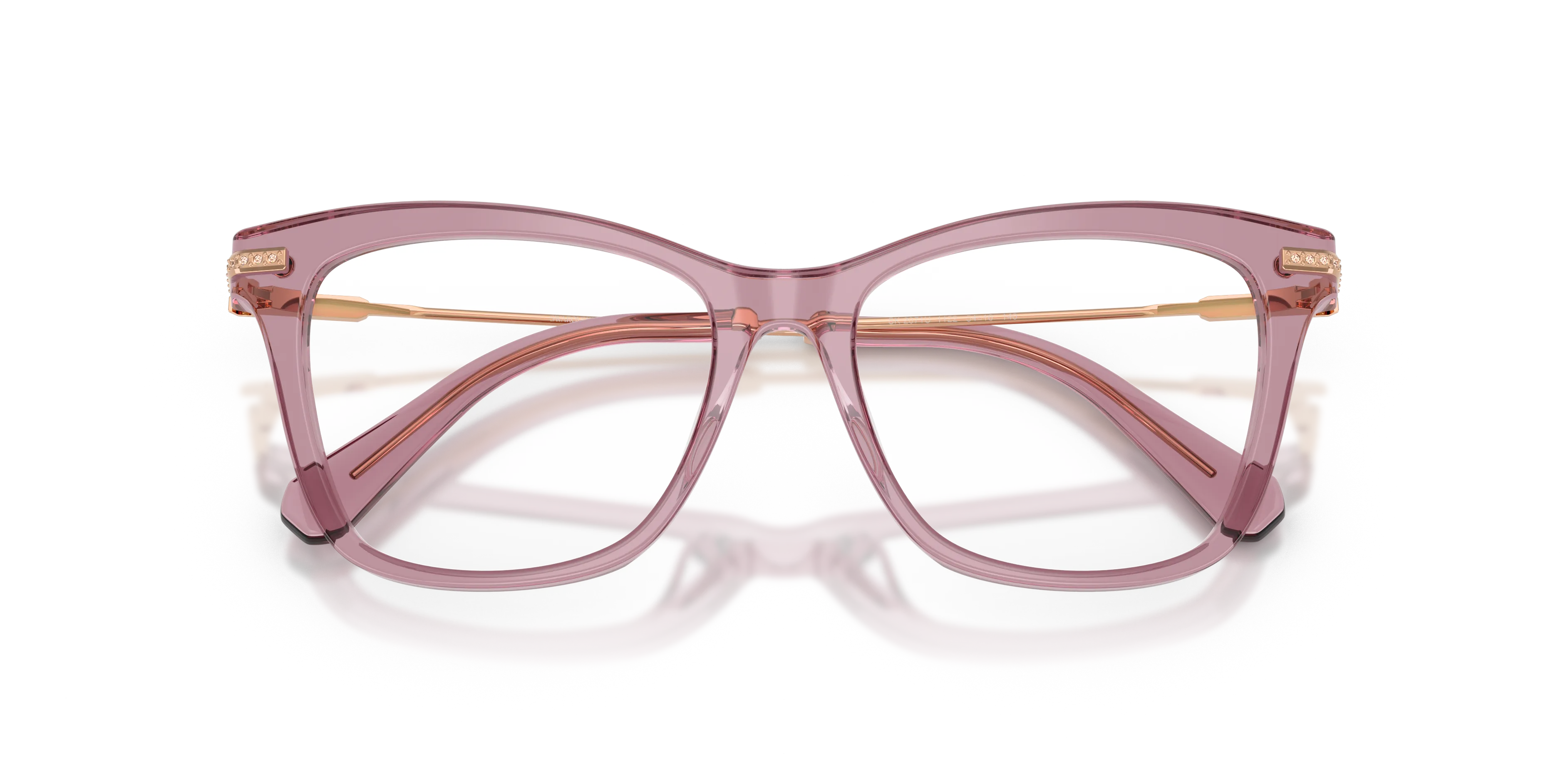Swarovski SK2071U 1122 Montature da vista Acetato Viola Trasparente Cat Eye Normale - immagine 2