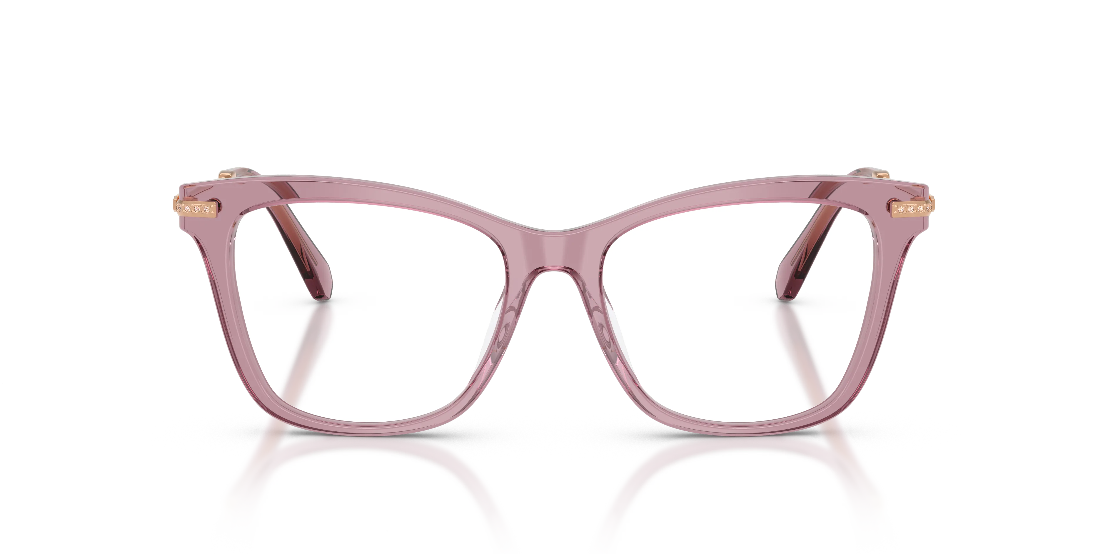 Swarovski SK2071U 1122 Montature da vista Acetato Viola Trasparente Cat Eye Normale - immagine 3