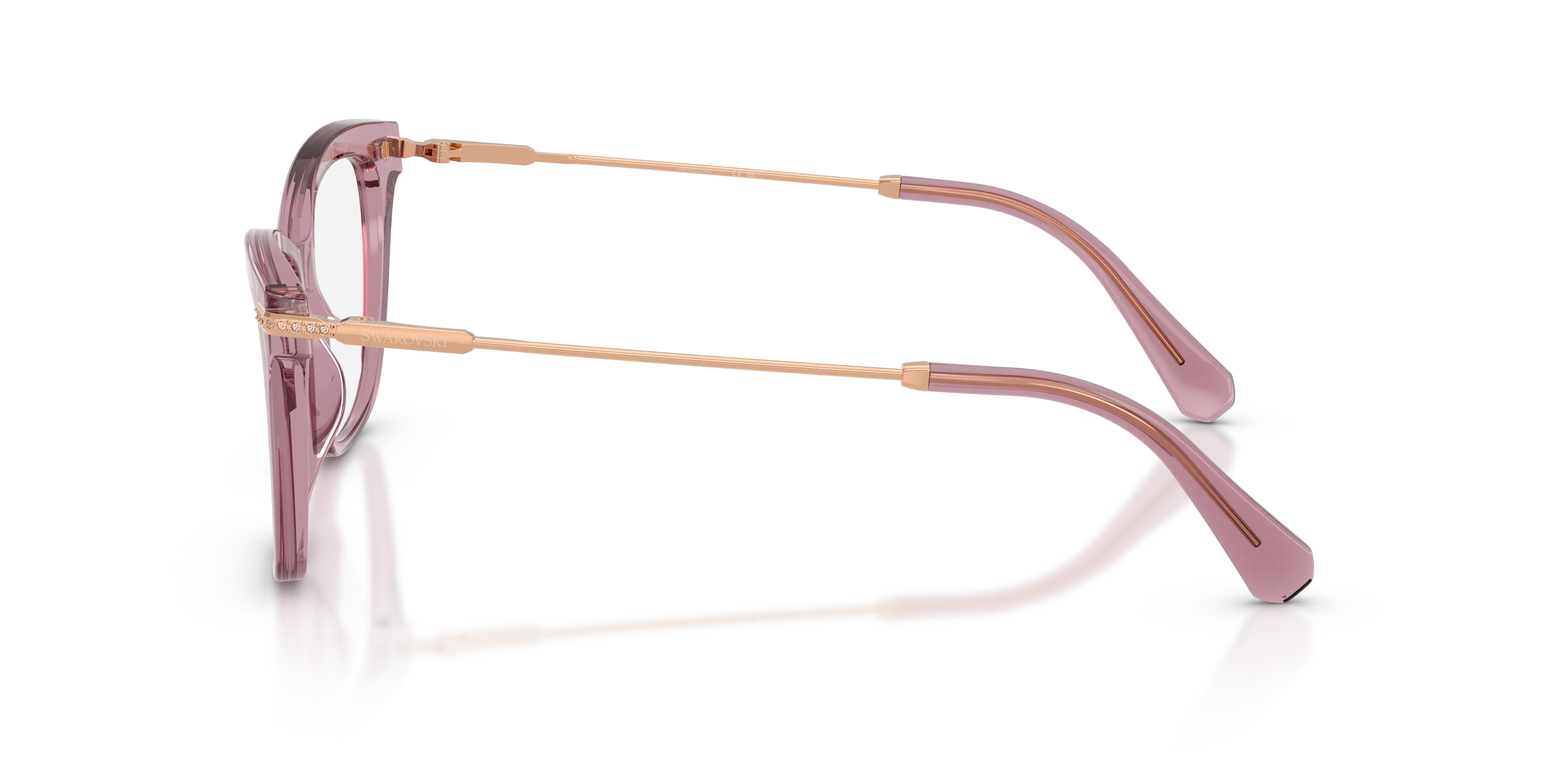 Swarovski SK2071U 1122 Montature da vista Acetato Viola Trasparente Cat Eye Normale - immagine 4