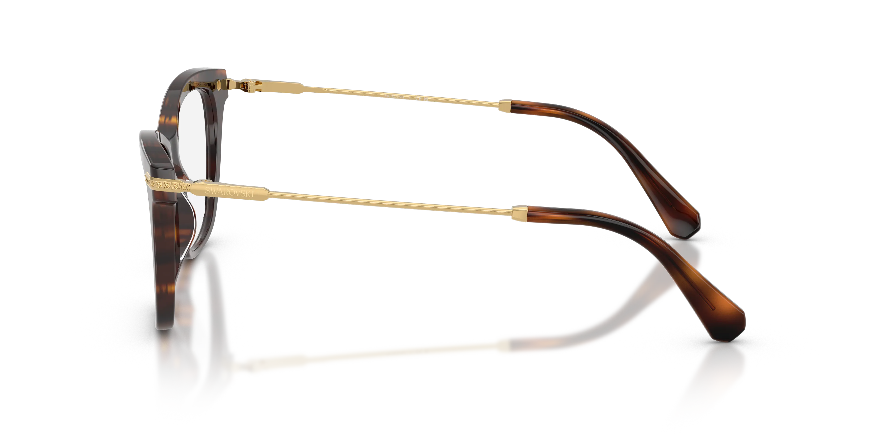 Swarovski SK2071U 1002 Montature da vista Acetato Tartaruga Trasparente Cat Eye Normale - immagine 4