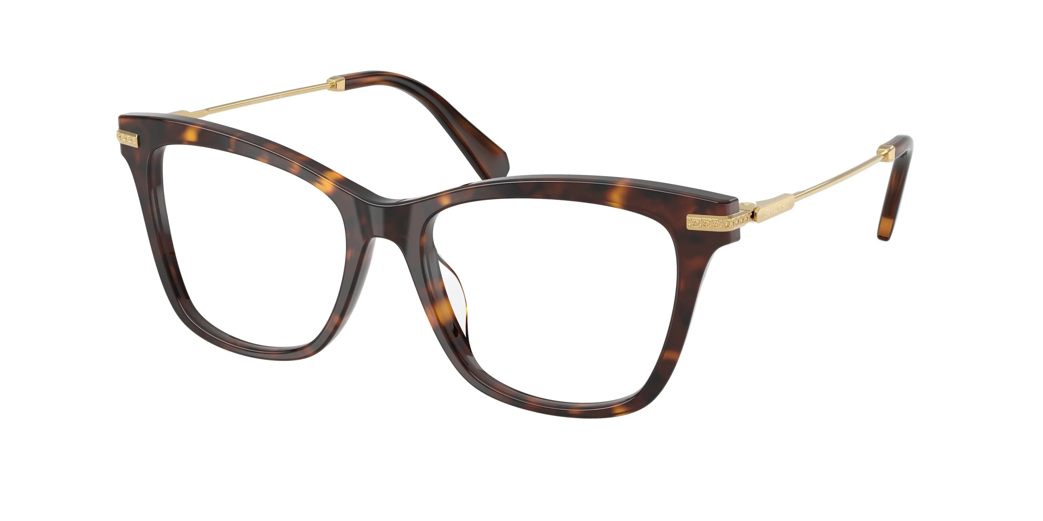 Swarovski SK2071U 1002 Montature da vista Acetato Tartaruga Trasparente Cat Eye Normale - immagine 1