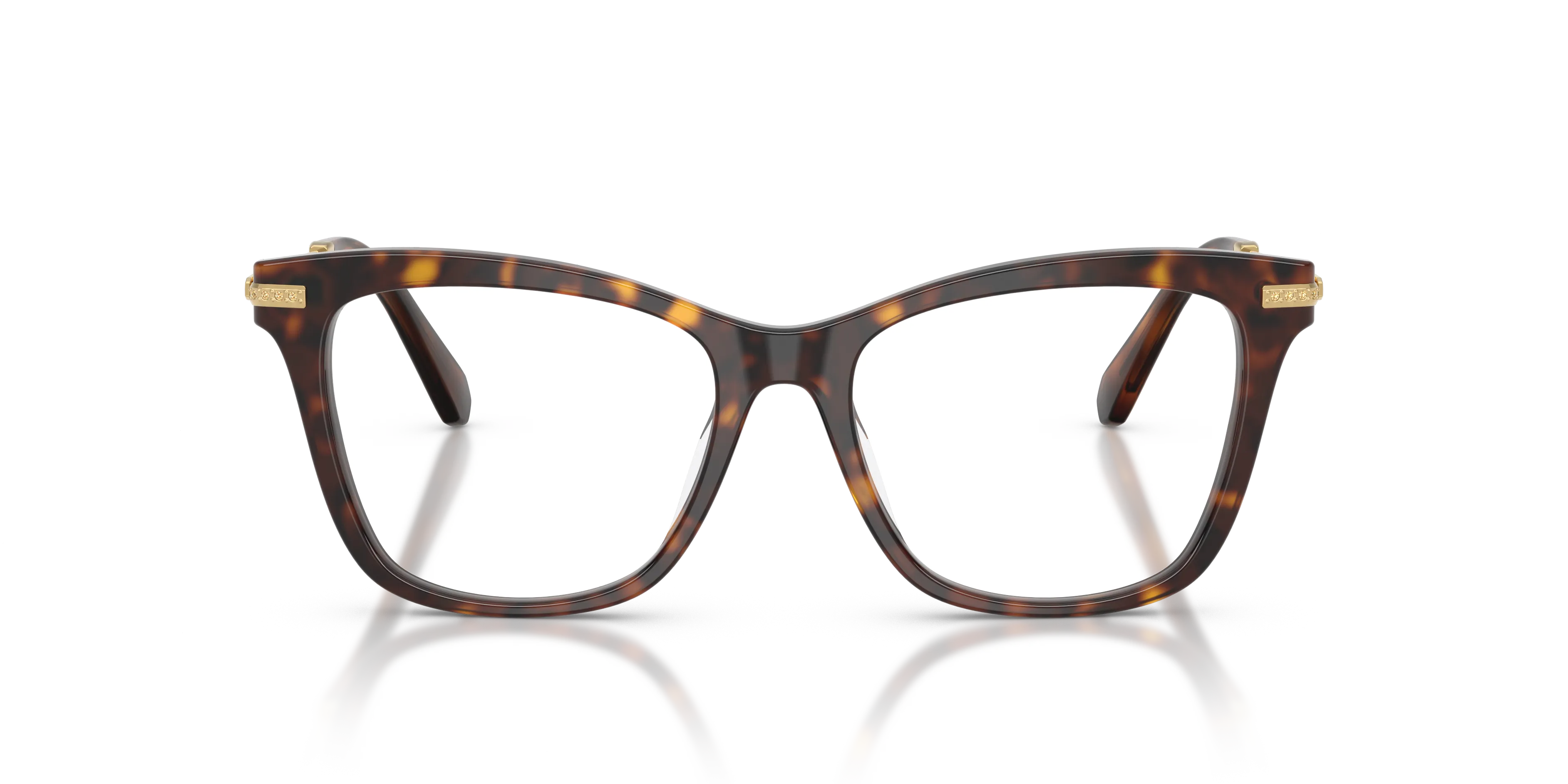 Swarovski SK2071U 1002 Montature da vista Acetato Tartaruga Trasparente Cat Eye Normale - immagine 3