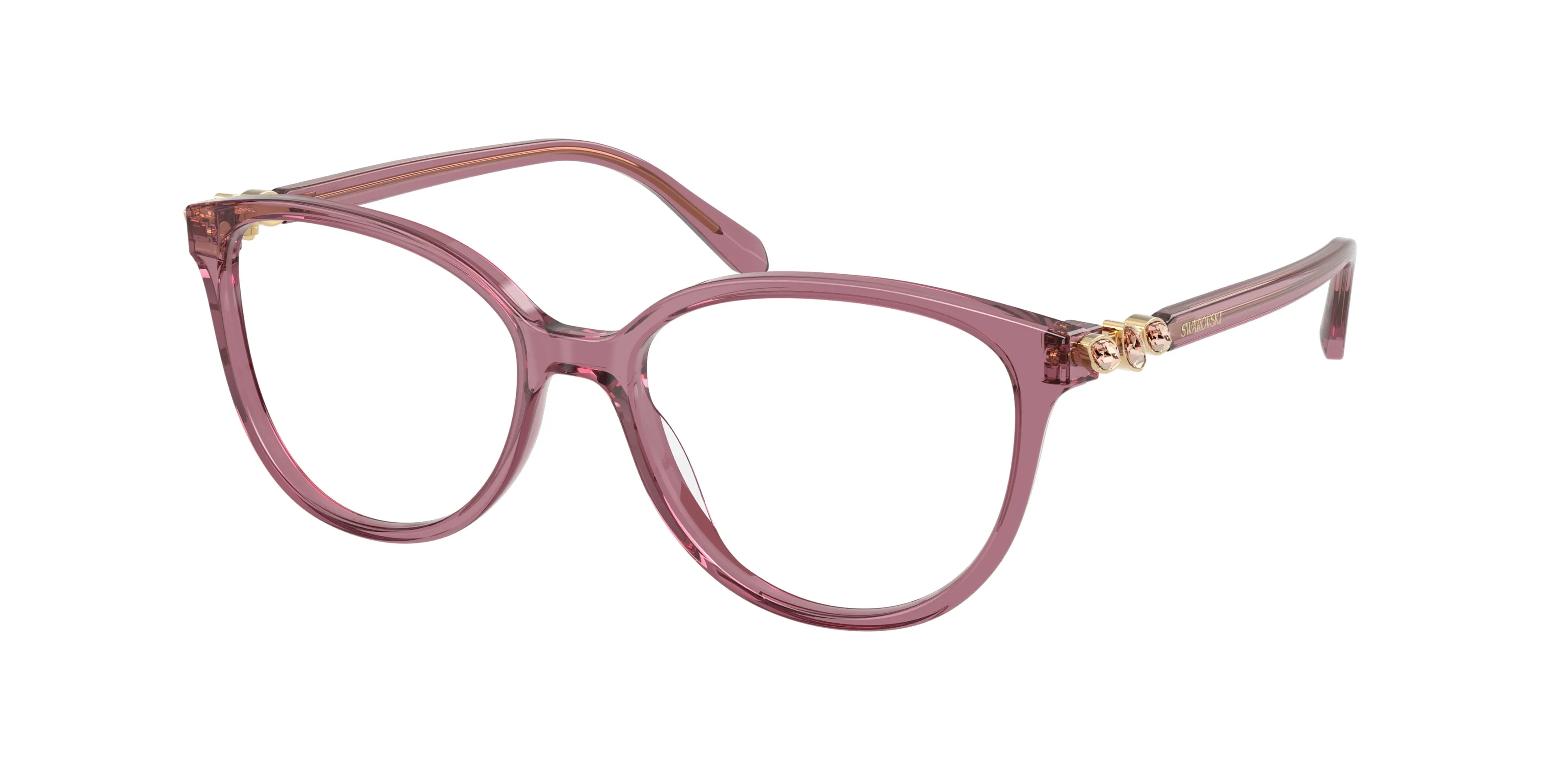 Swarovski SK2070 1121 Montature da vista Acetato Rosa Trasparente Pantos Normale - immagine 1