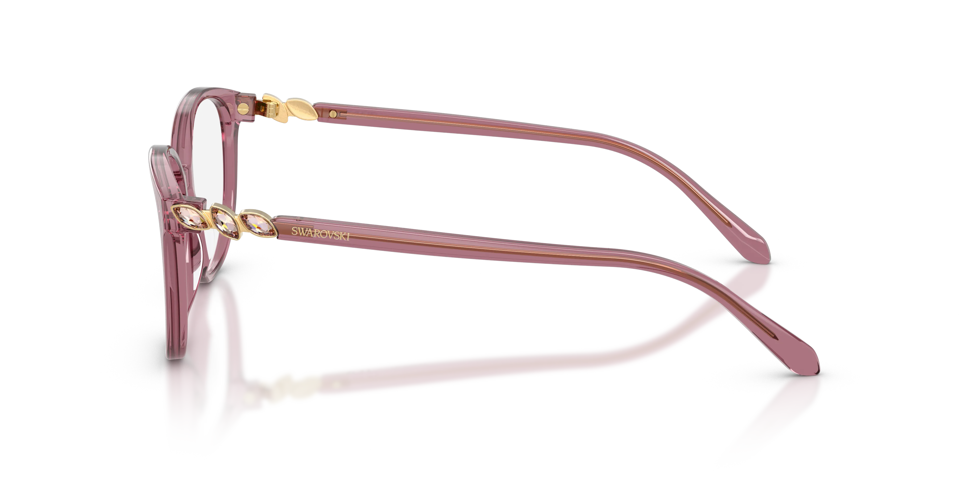 Swarovski SK2070 1121 Montature da vista Acetato Rosa Trasparente Pantos Normale - immagine 4
