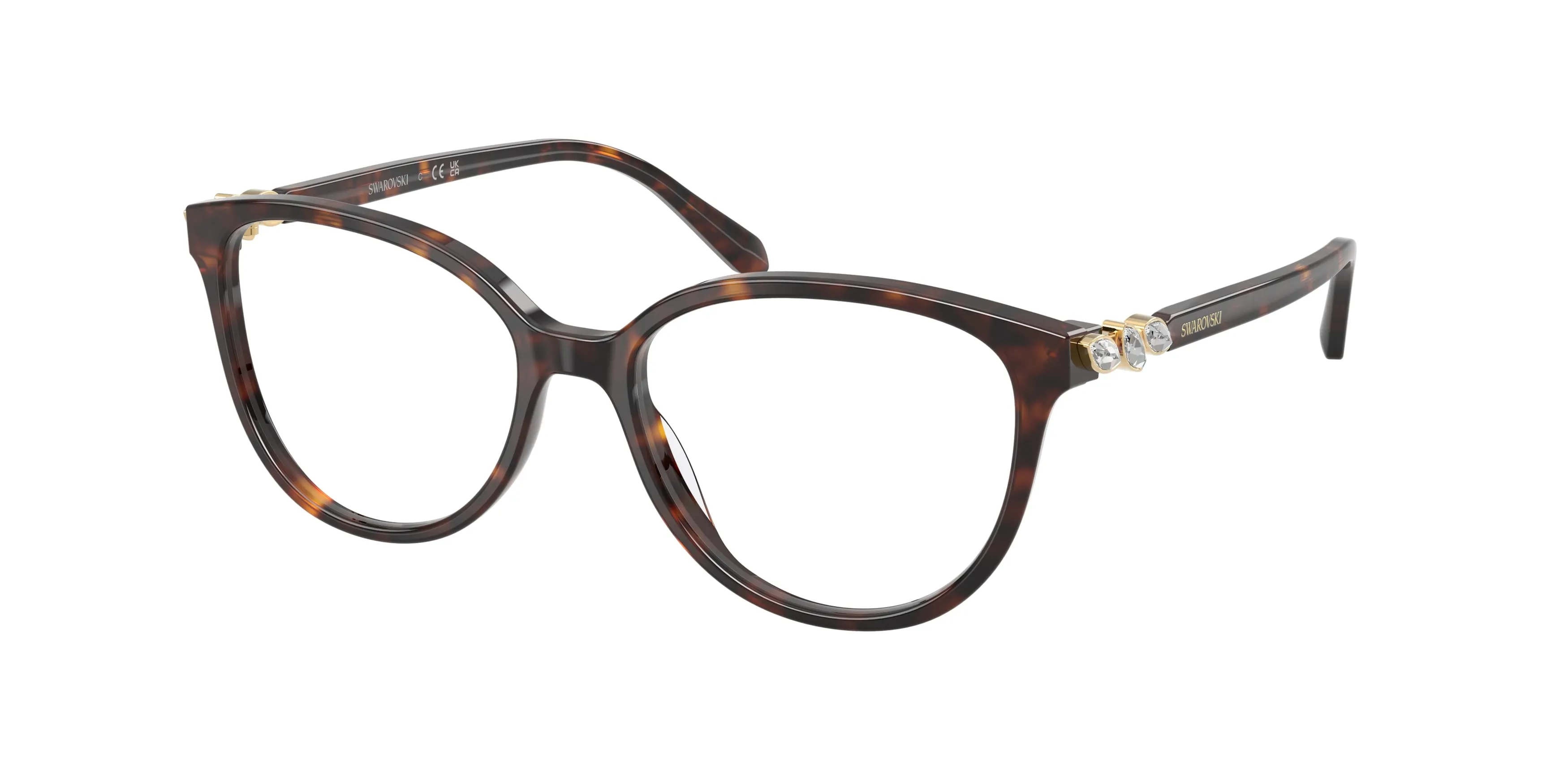Swarovski SK2070 1002 Montature da vista Acetato Tartaruga Trasparente Pantos Normale - immagine 1