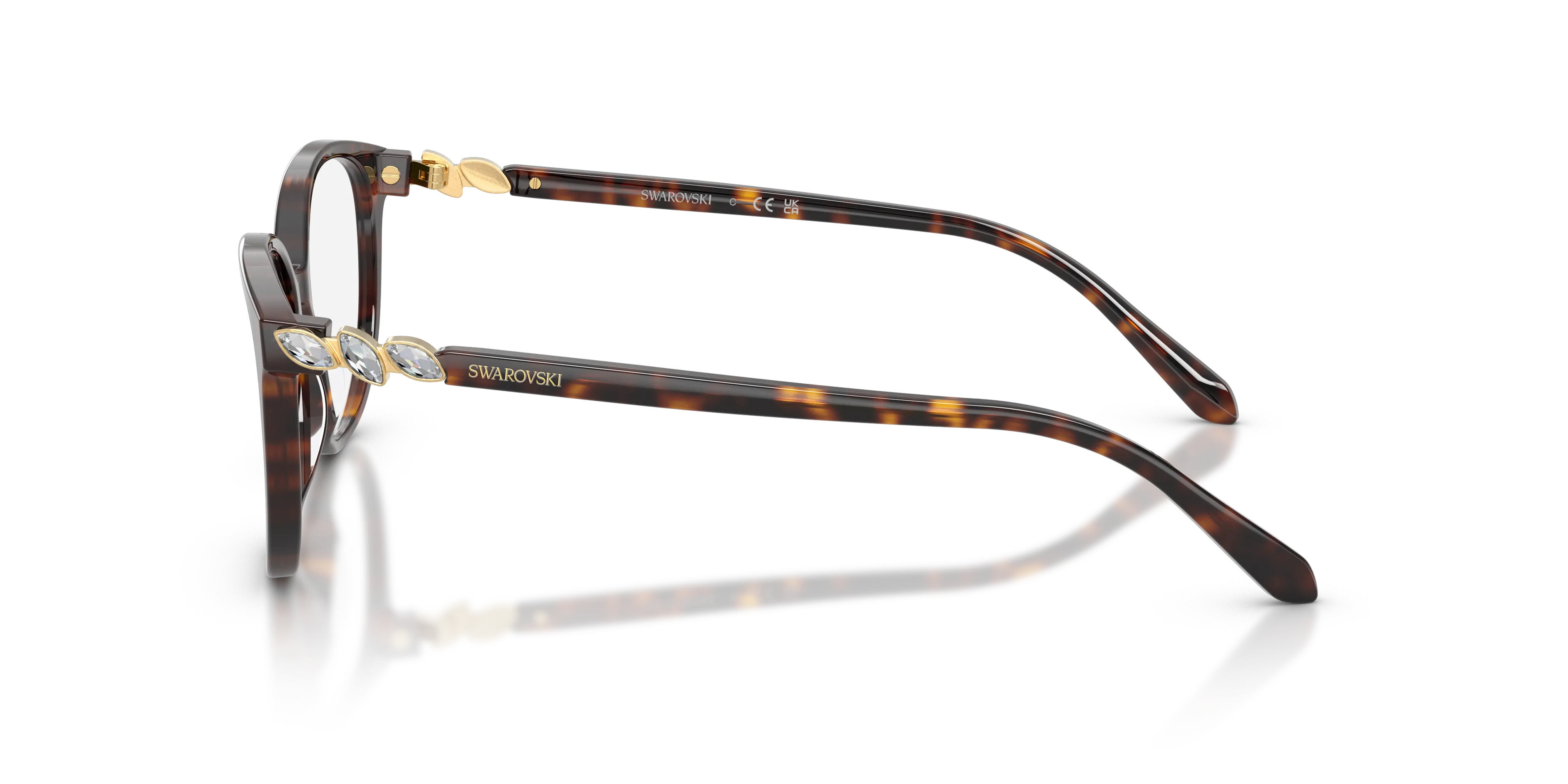 Swarovski SK2070 1002 Montature da vista Acetato Tartaruga Trasparente Pantos Normale - immagine 4