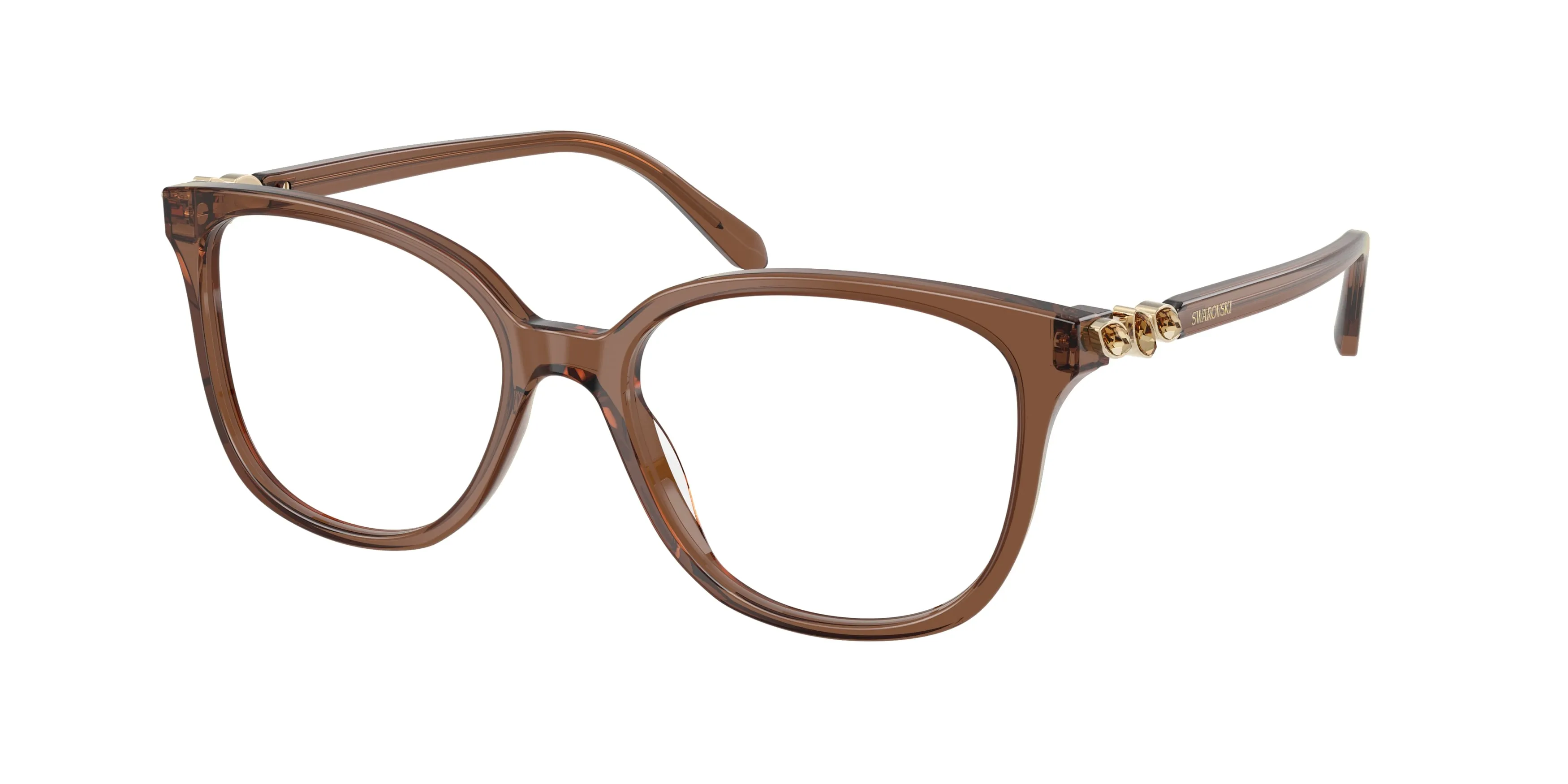 Swarovski SK2069 1067 Montature da vista Acetato Marrone Trasparente Pantos Normale - immagine 1