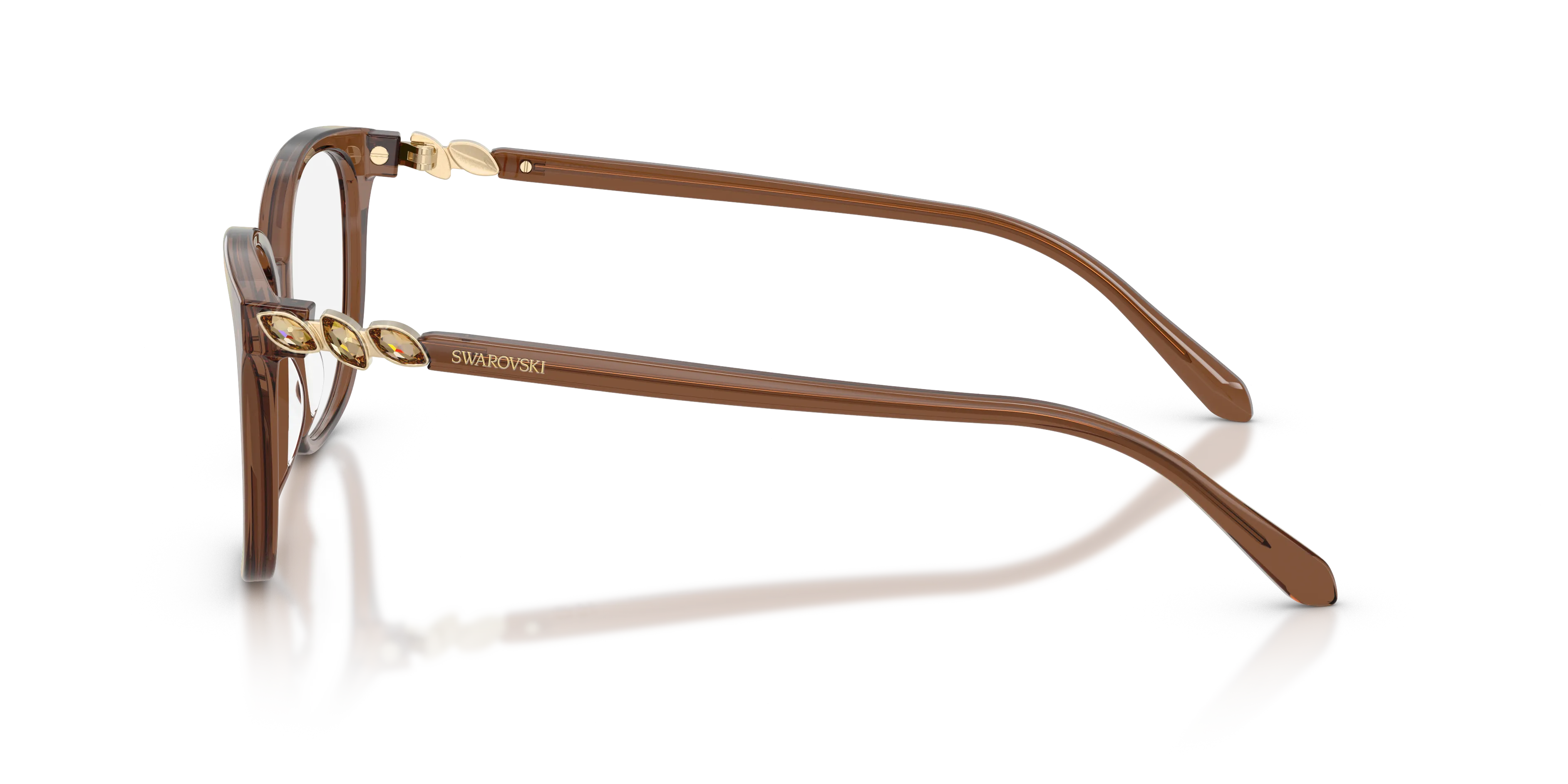Swarovski SK2069 1067 Montature da vista Acetato Marrone Trasparente Pantos Normale - immagine 4