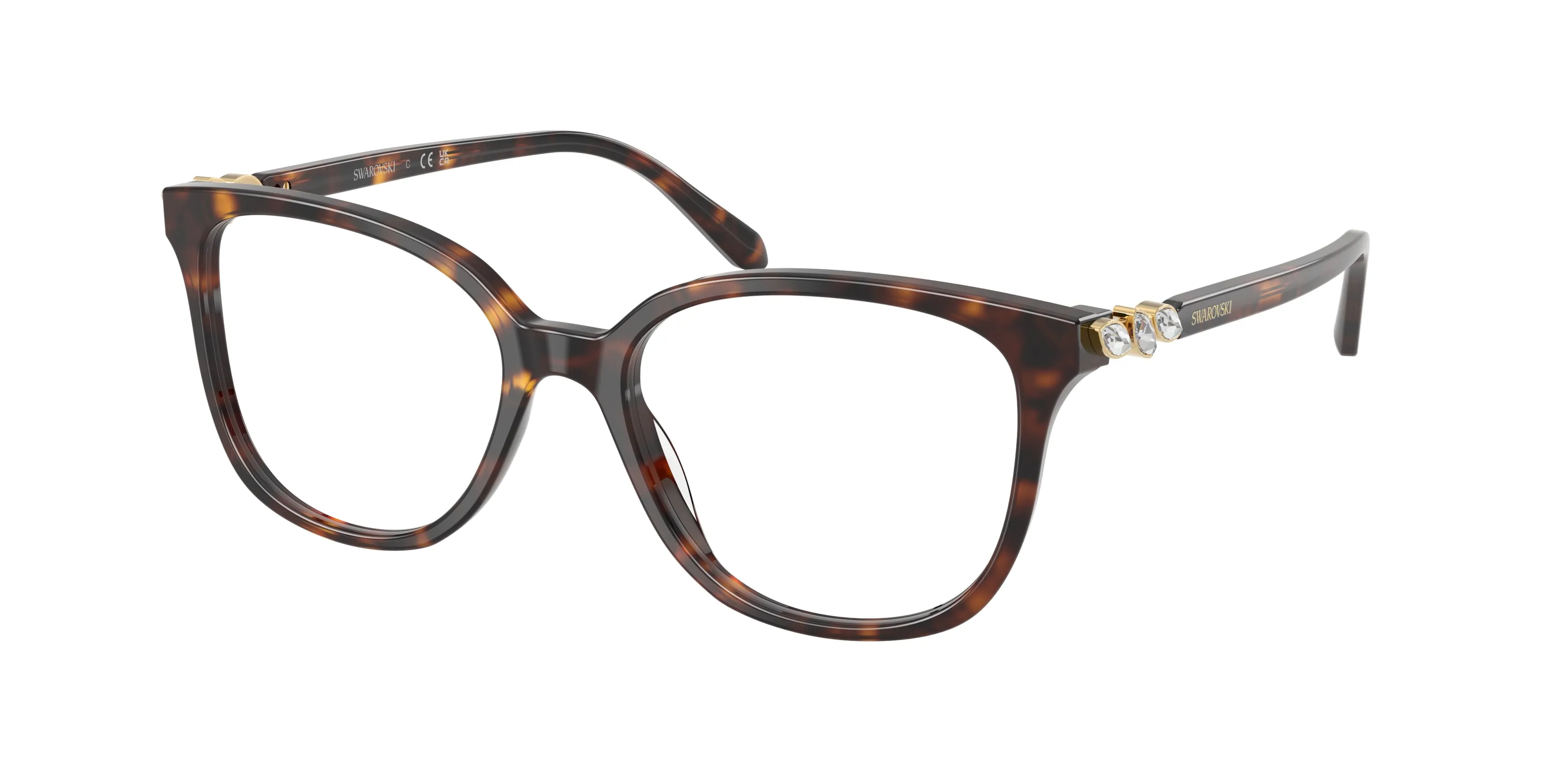 Swarovski SK2069 1002 Montature da vista Acetato Tartaruga Trasparente Pantos Normale - immagine 1