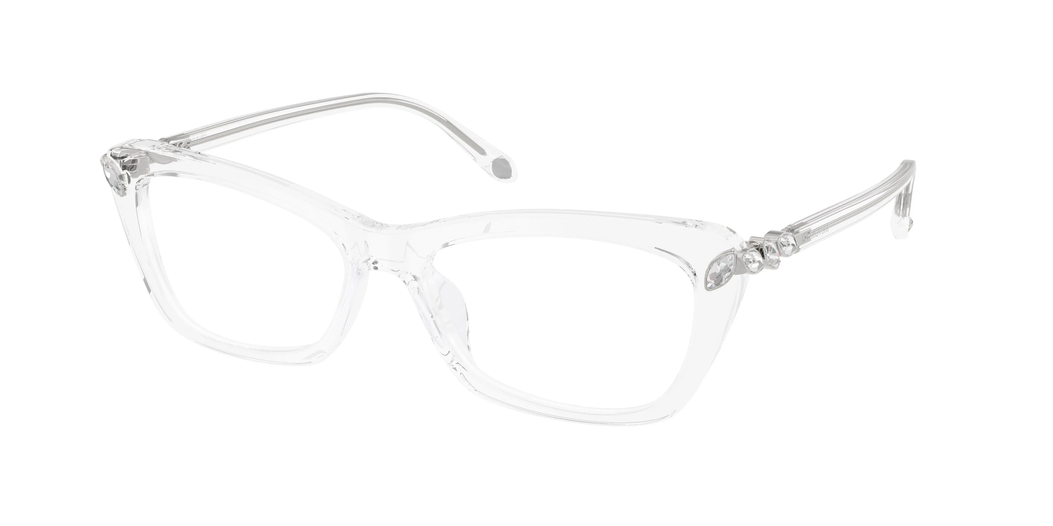 Swarovski SK2068U 1027 Montature da vista Acetato Trasparente Trasparente Cat Eye Normale - immagine 1