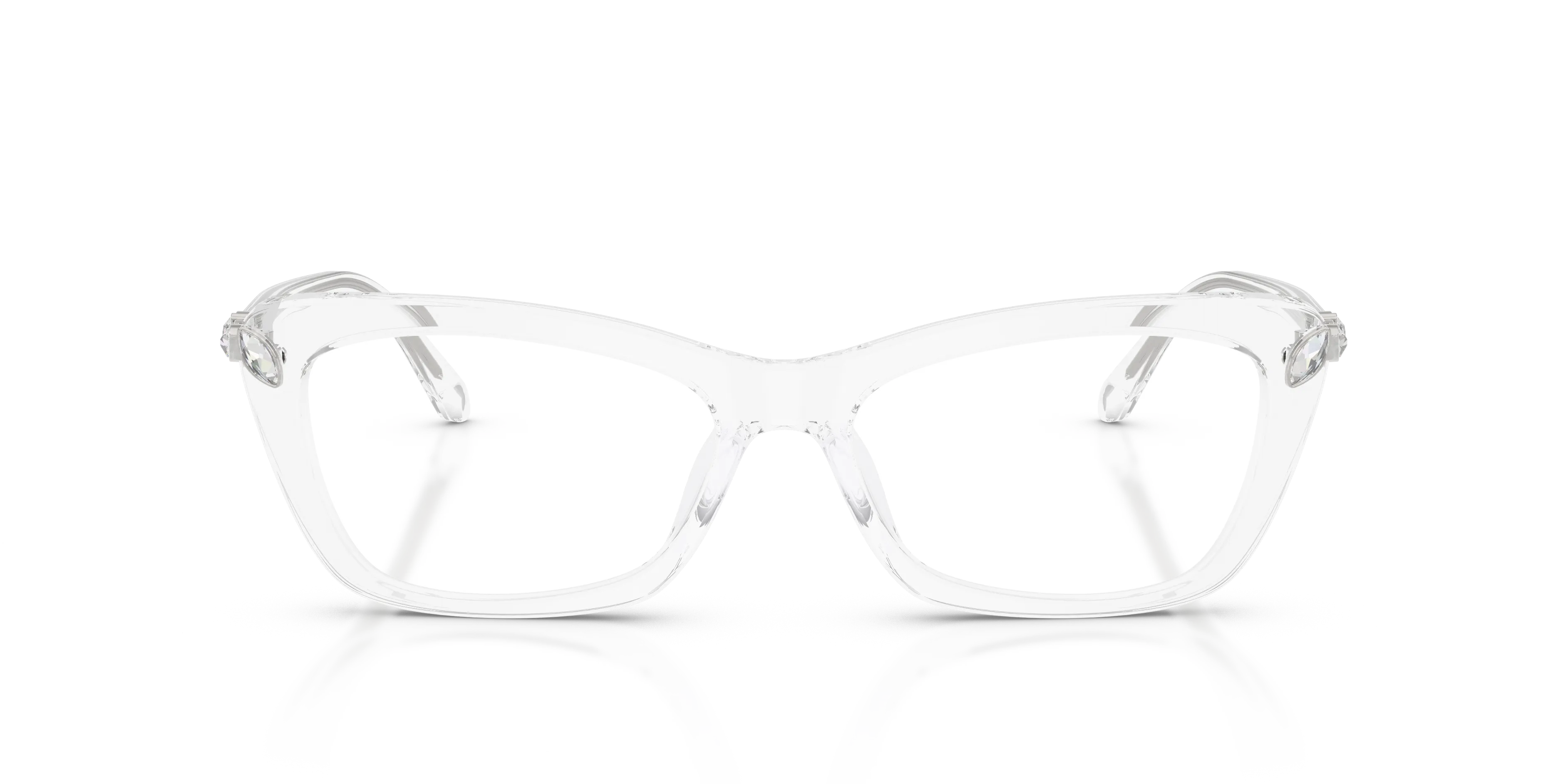Swarovski SK2068U 1027 Montature da vista Acetato Trasparente Trasparente Cat Eye Normale - immagine 3