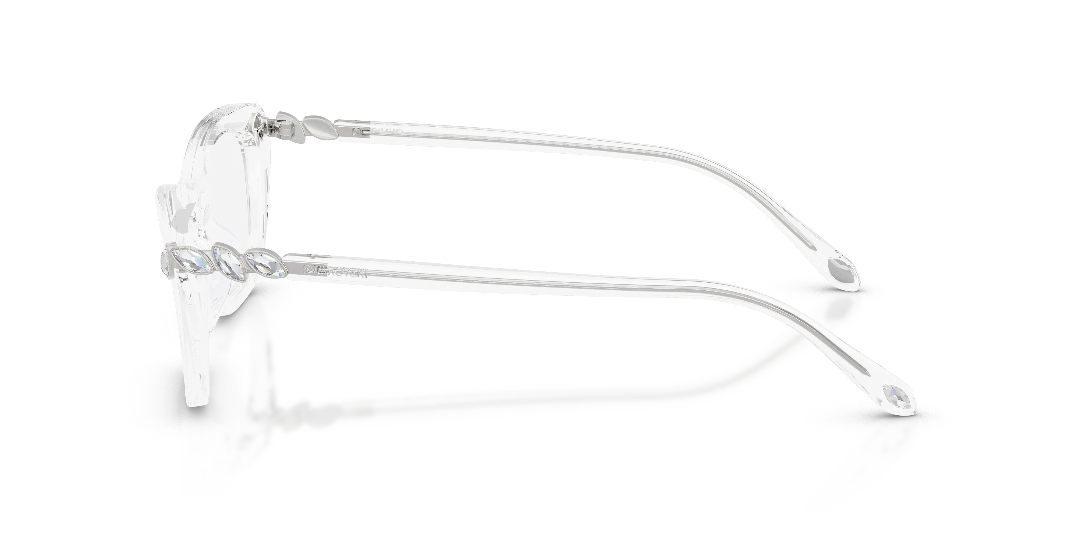 Swarovski SK2068U 1027 Montature da vista Acetato Trasparente Trasparente Cat Eye Normale - immagine 4
