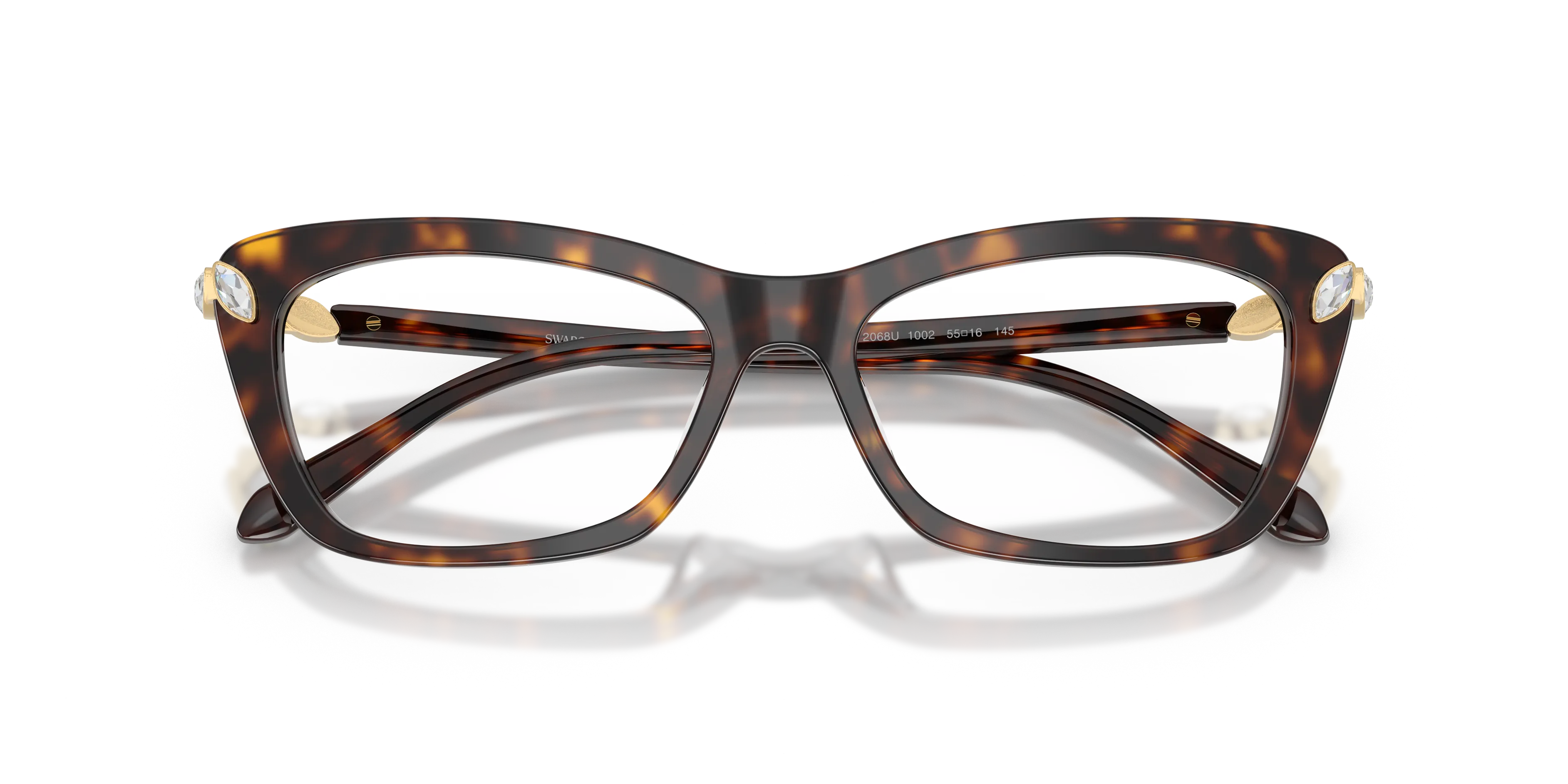Swarovski SK2068U 1002 Montature da vista Acetato Tartaruga Trasparente Cat Eye Normale - immagine 2